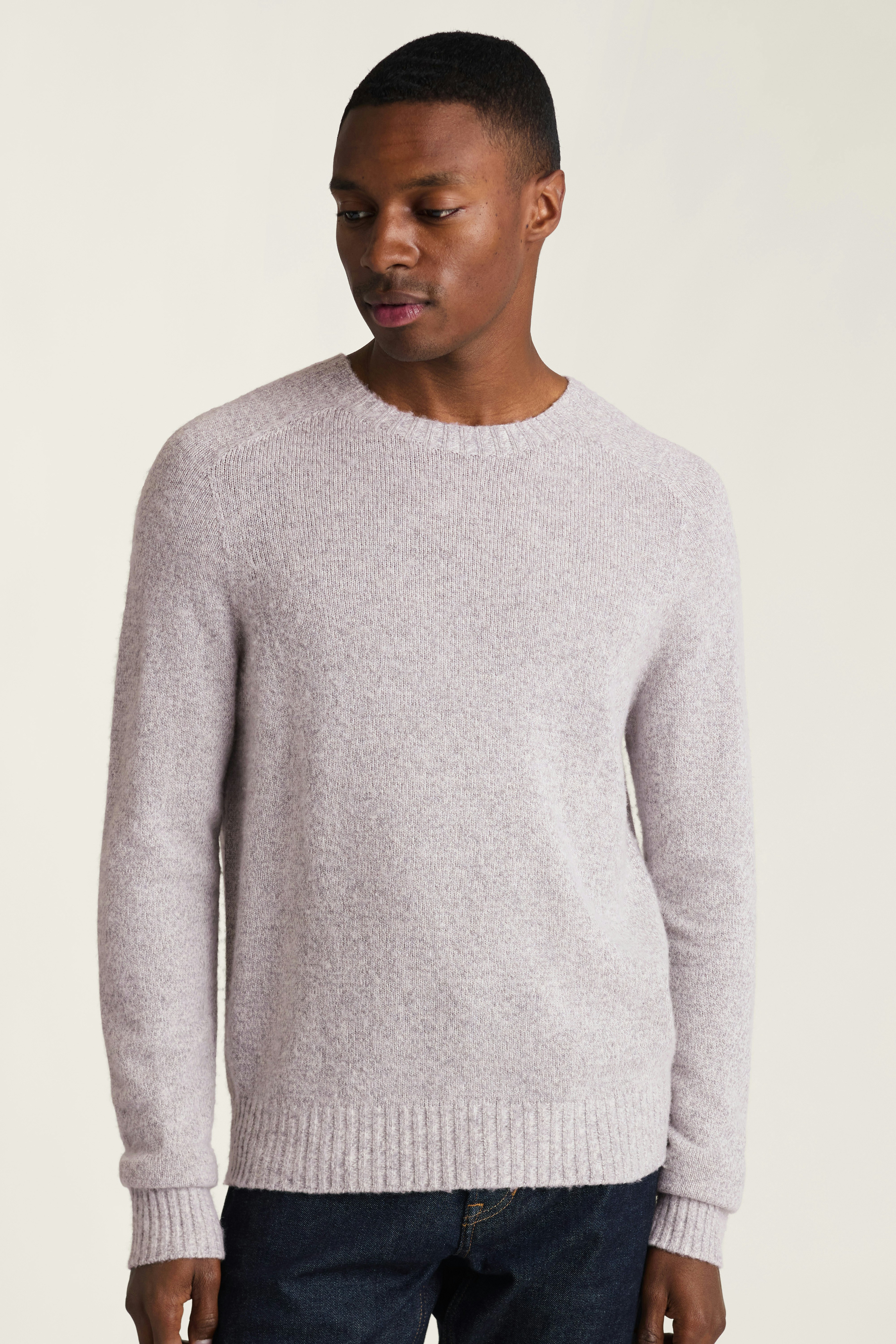Brushed Wool Sweater light grey 3 Brushed Wool Sweater light grey