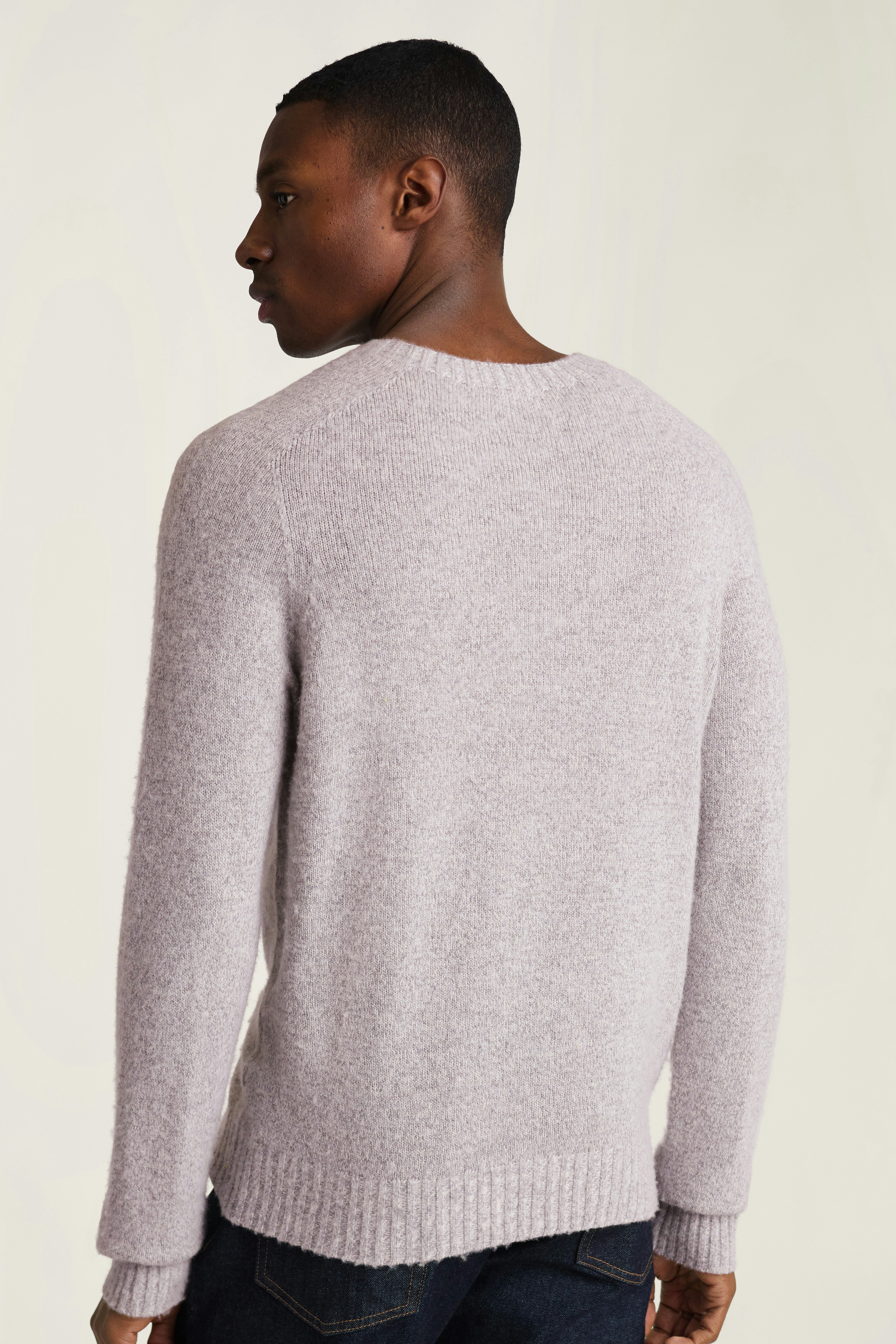 Brushed Wool Sweater light grey 4 Brushed Wool Sweater light grey