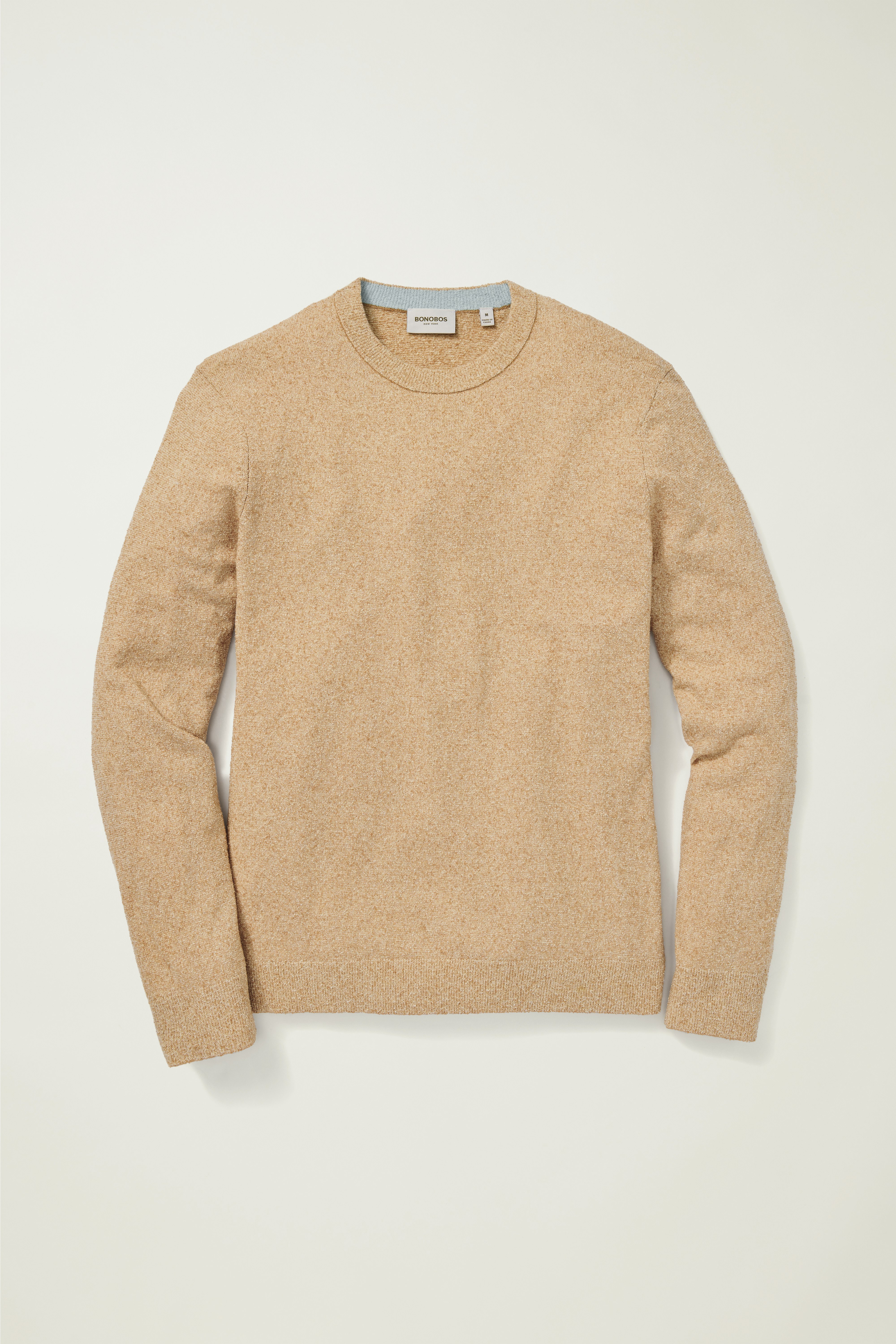Boucle Cotton Sweater camel stripe 5 Boucle Cotton Sweater camel stripe