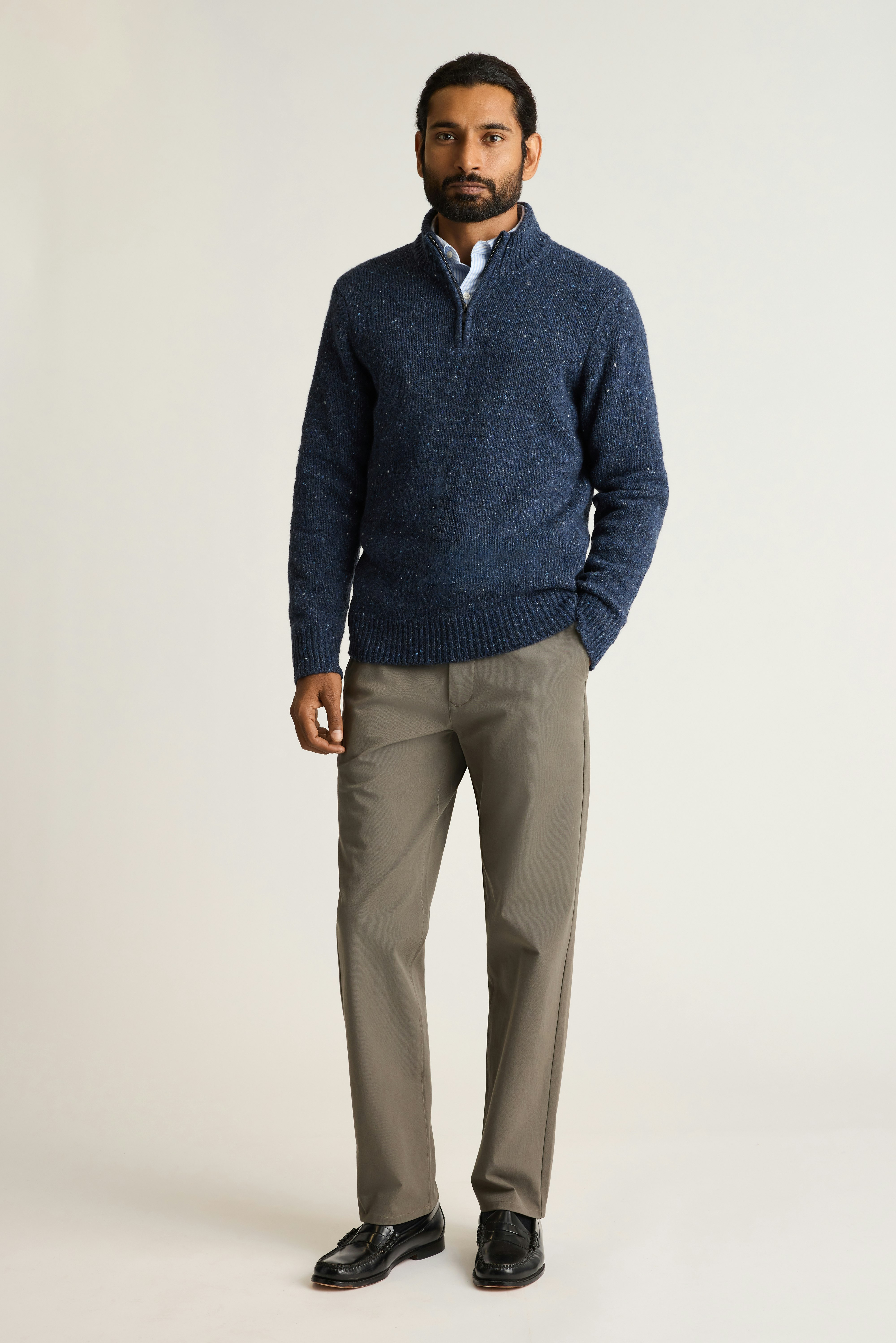 Donegal Half-Zip navy blue