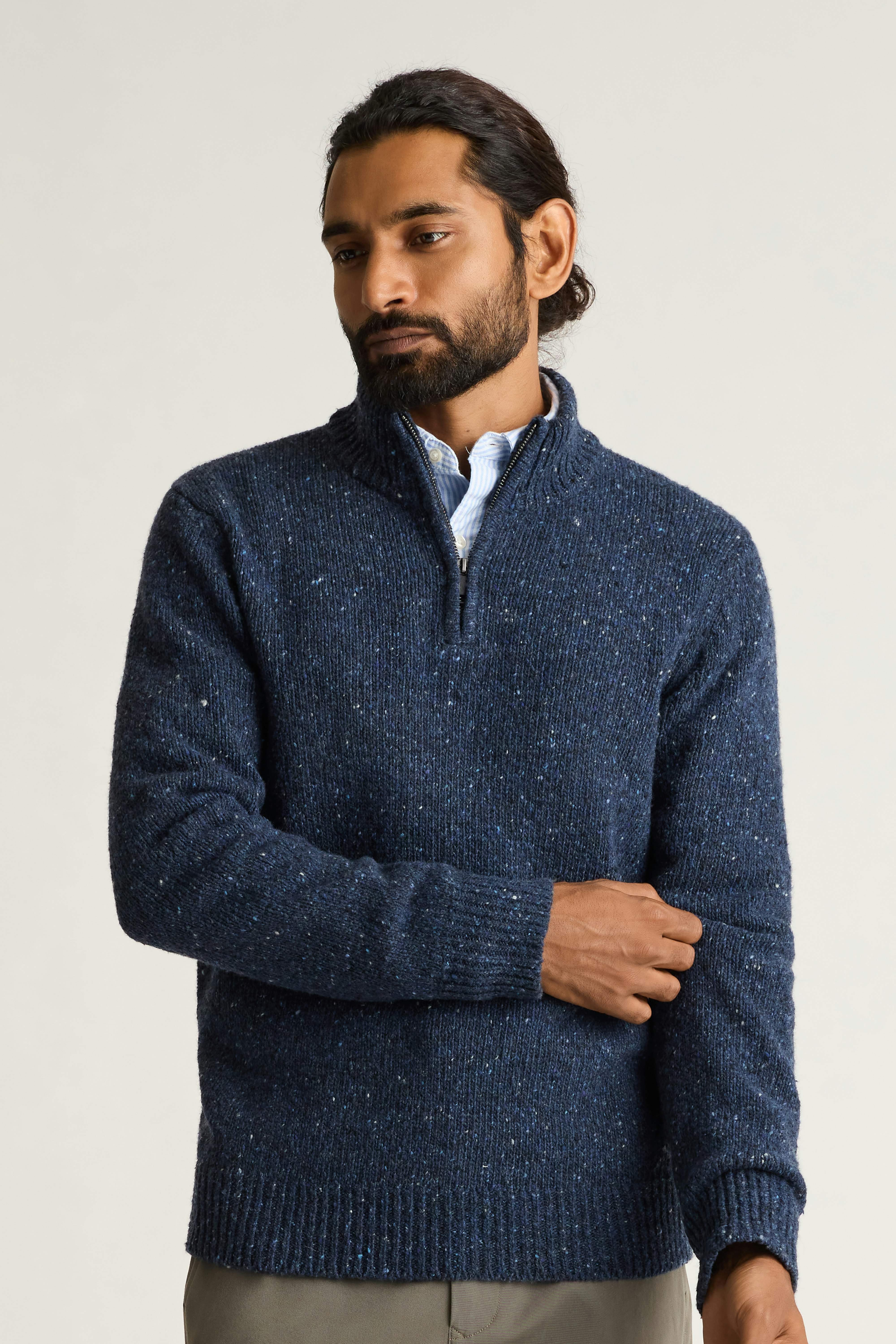 Donegal Half-Zip navy blue