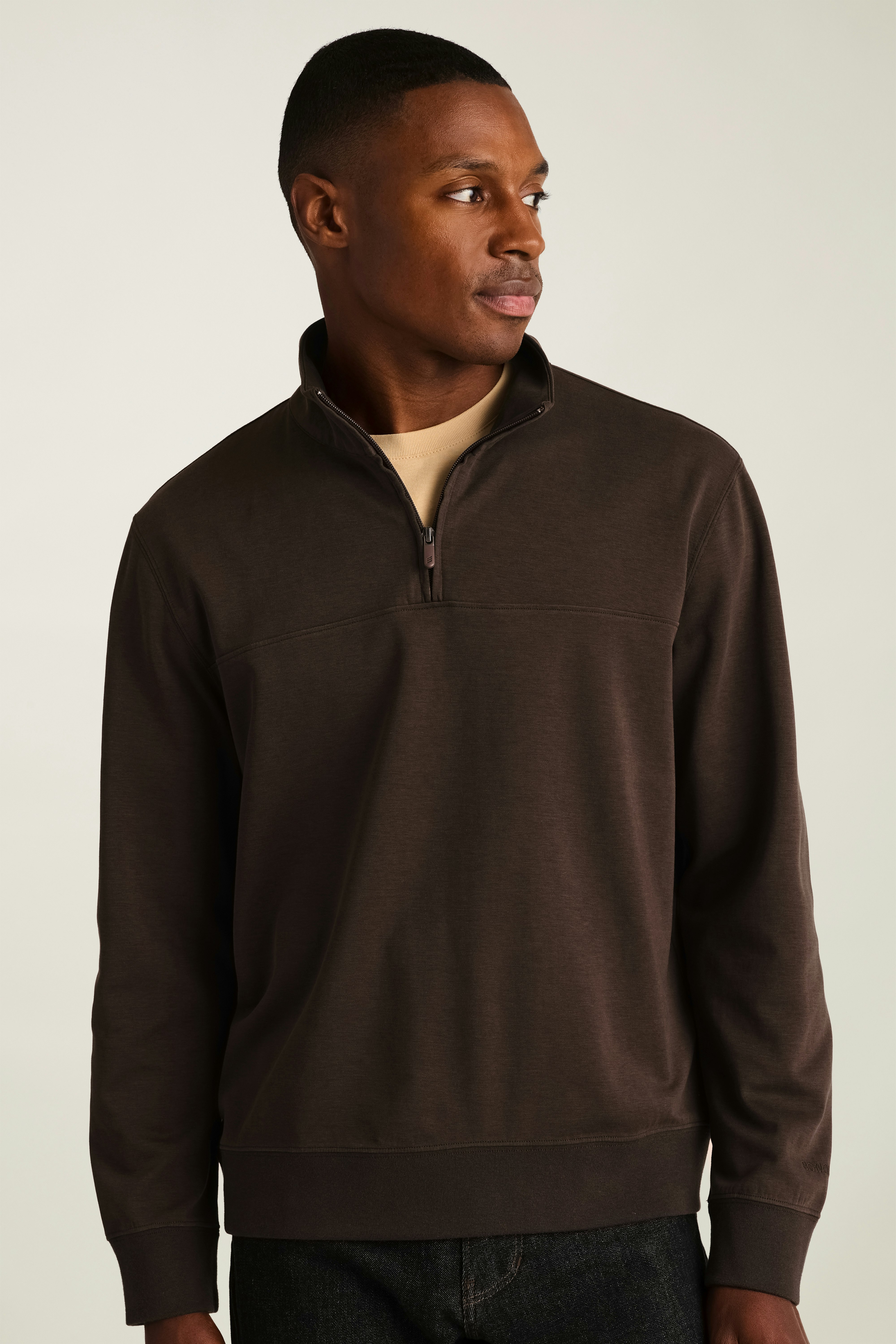Soho Quarter Zip java brown