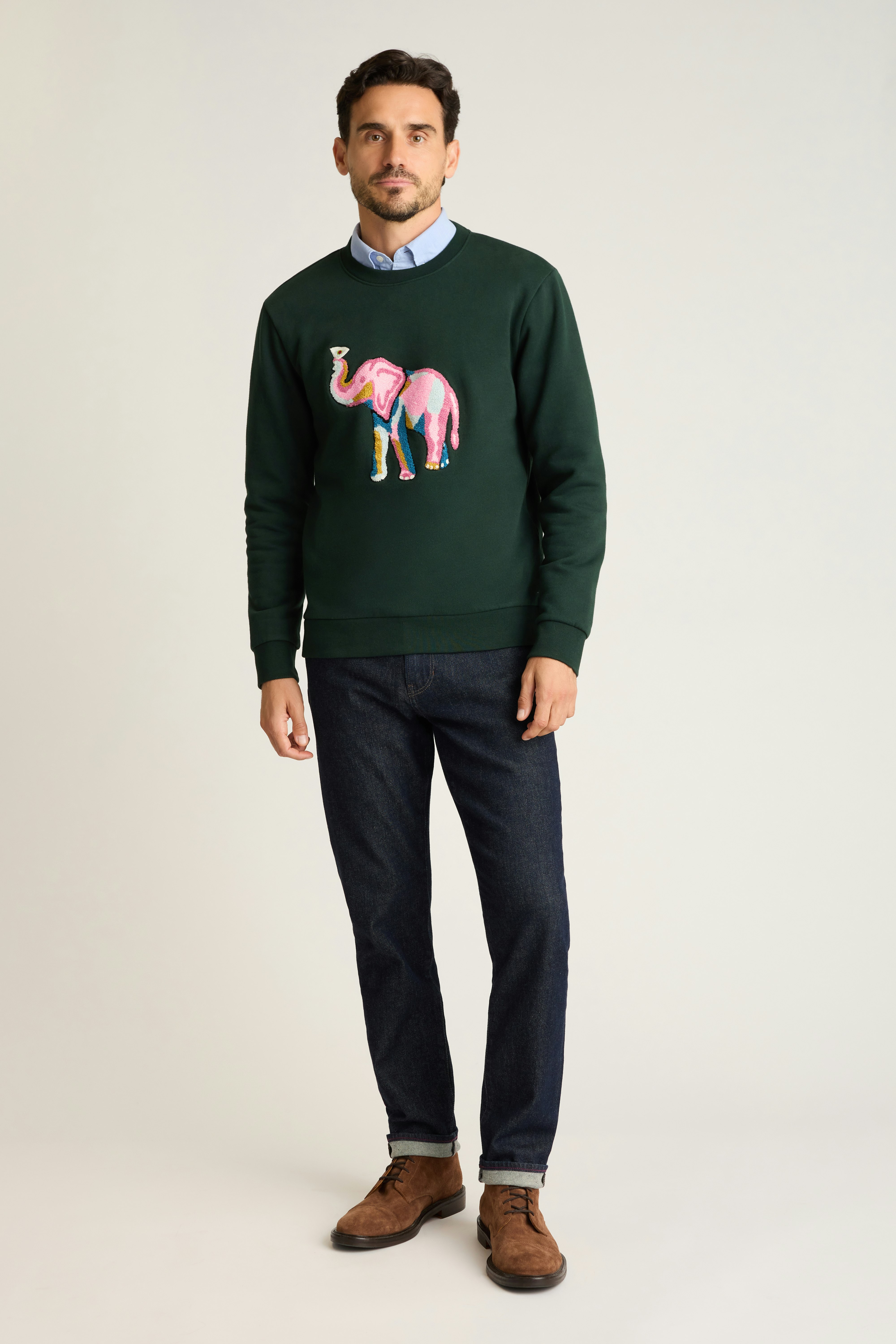 Critter Supersoft Fleece Crew the trunk drunk