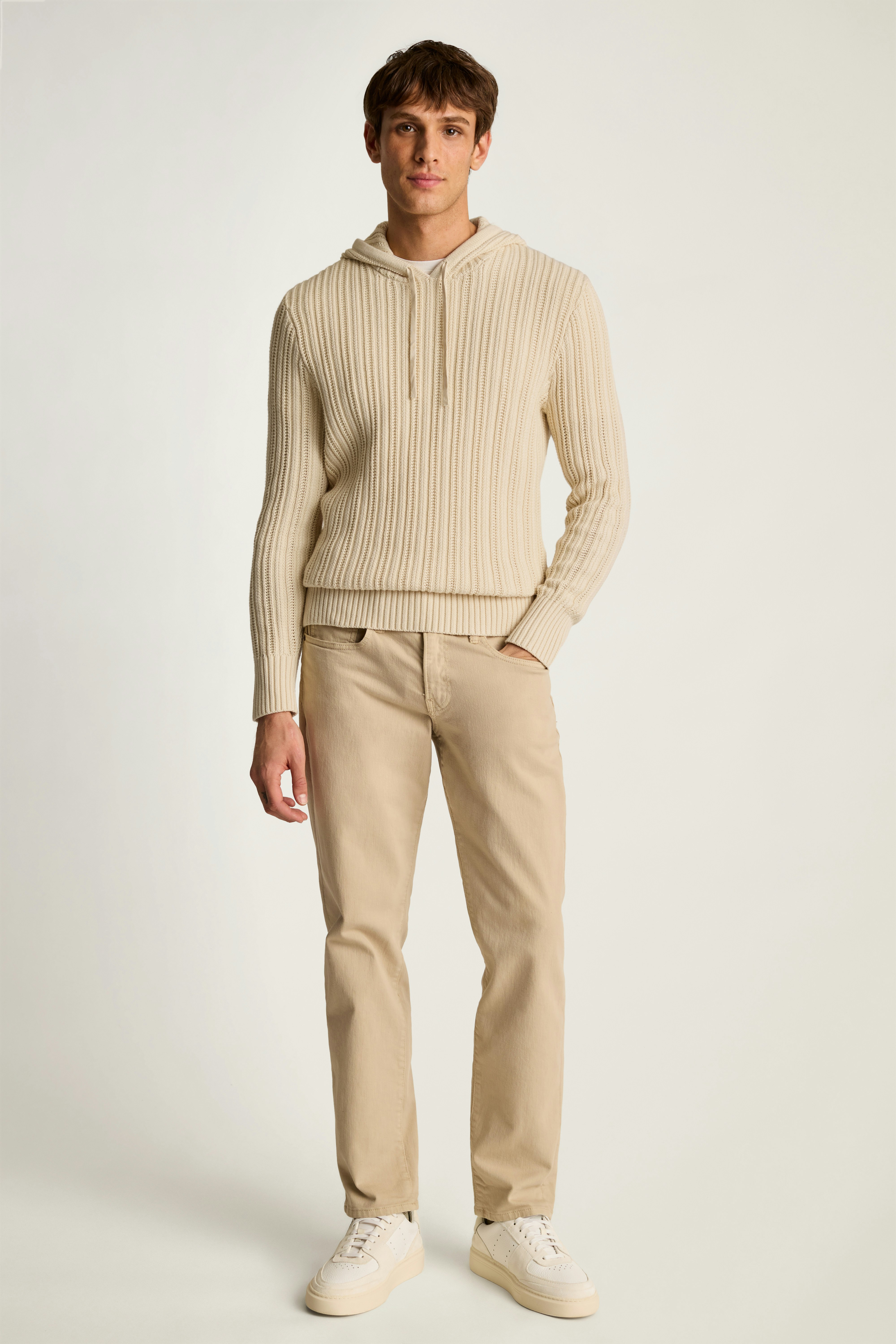 Sunset Cotton Cashmere Hoodie ivory