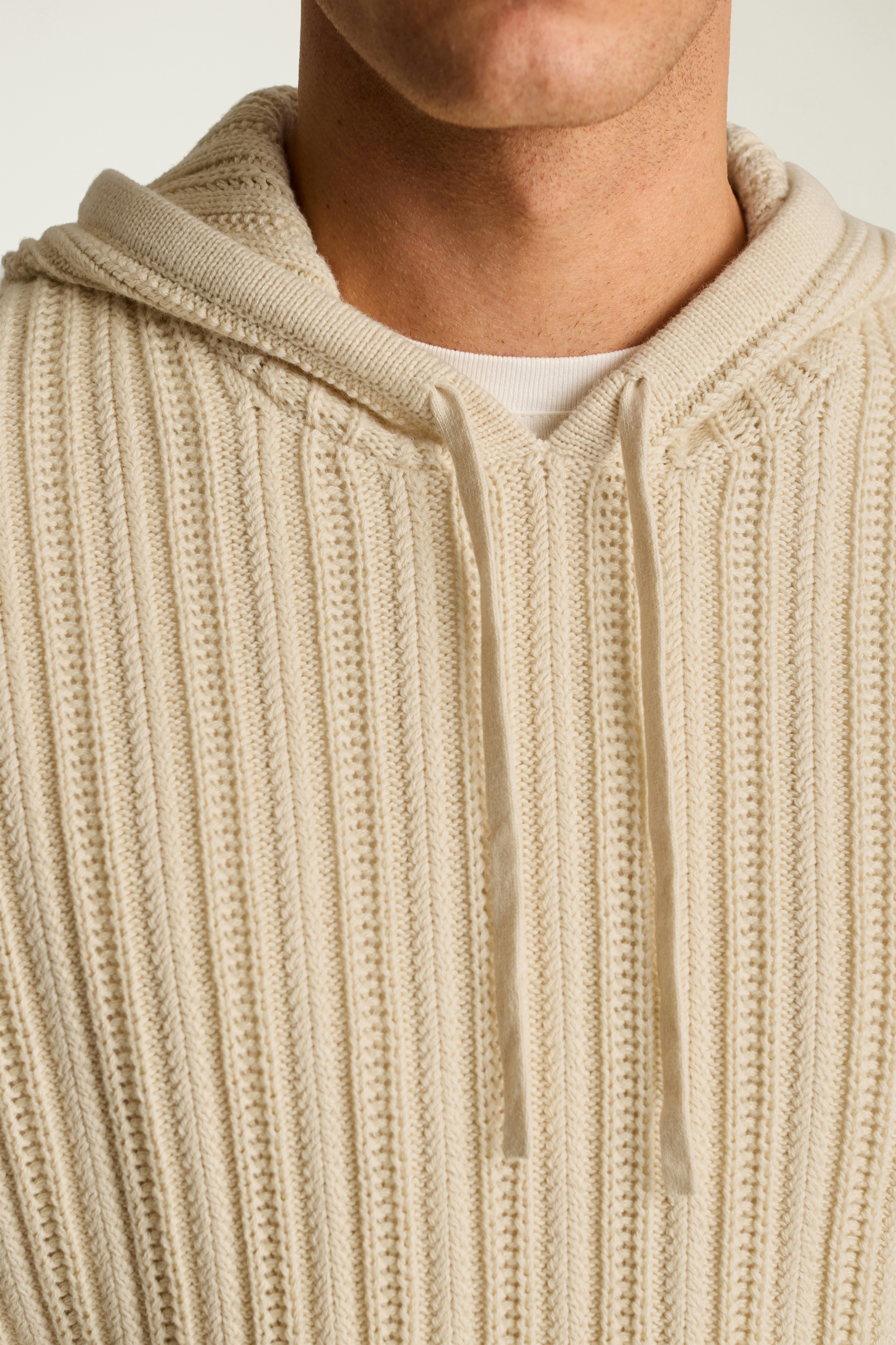 Sunset Cotton Cashmere Hoodie ivory