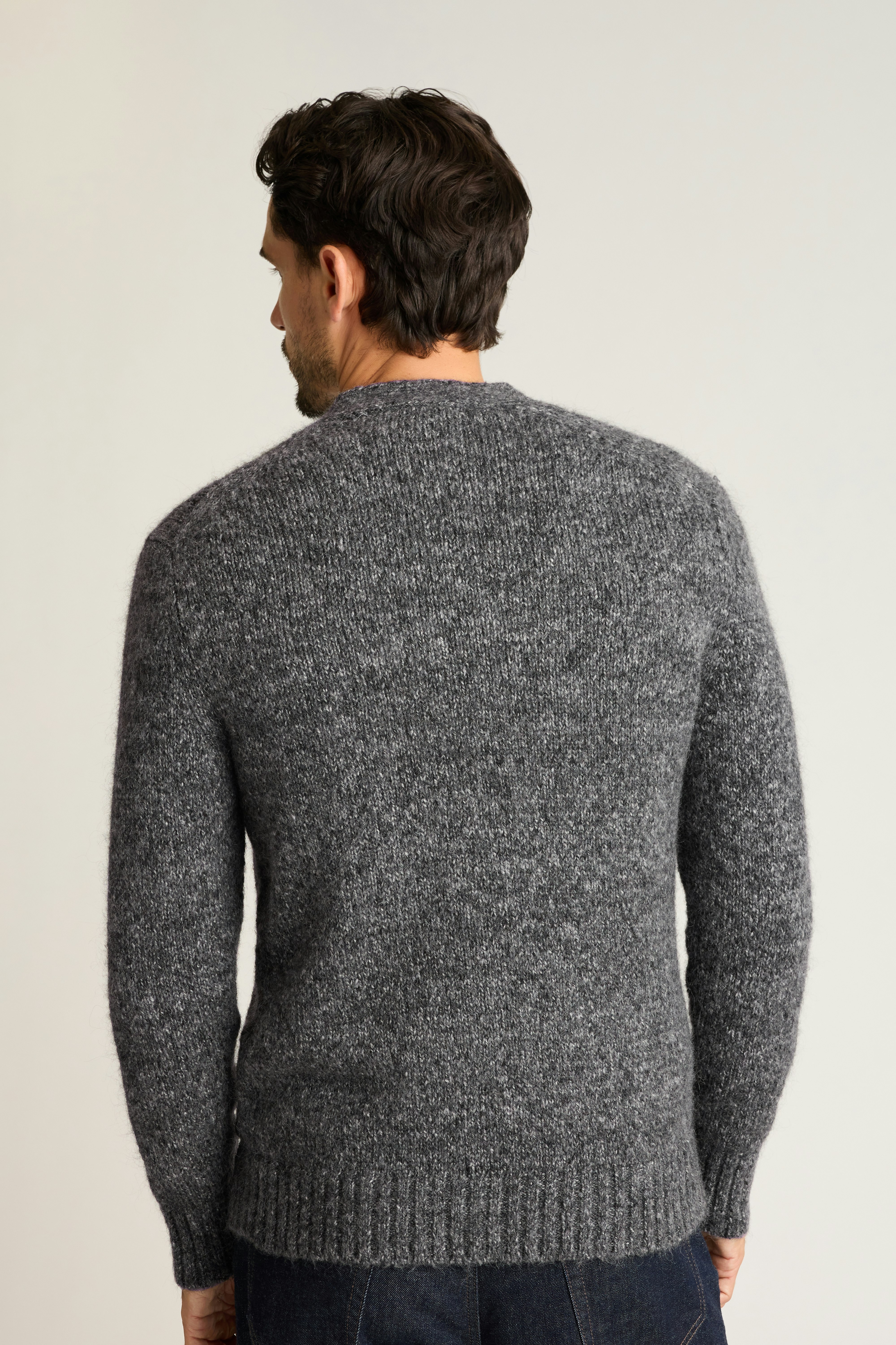 Luxe Mohair Cardigan ash grey 4 Luxe Mohair Cardigan ash grey
