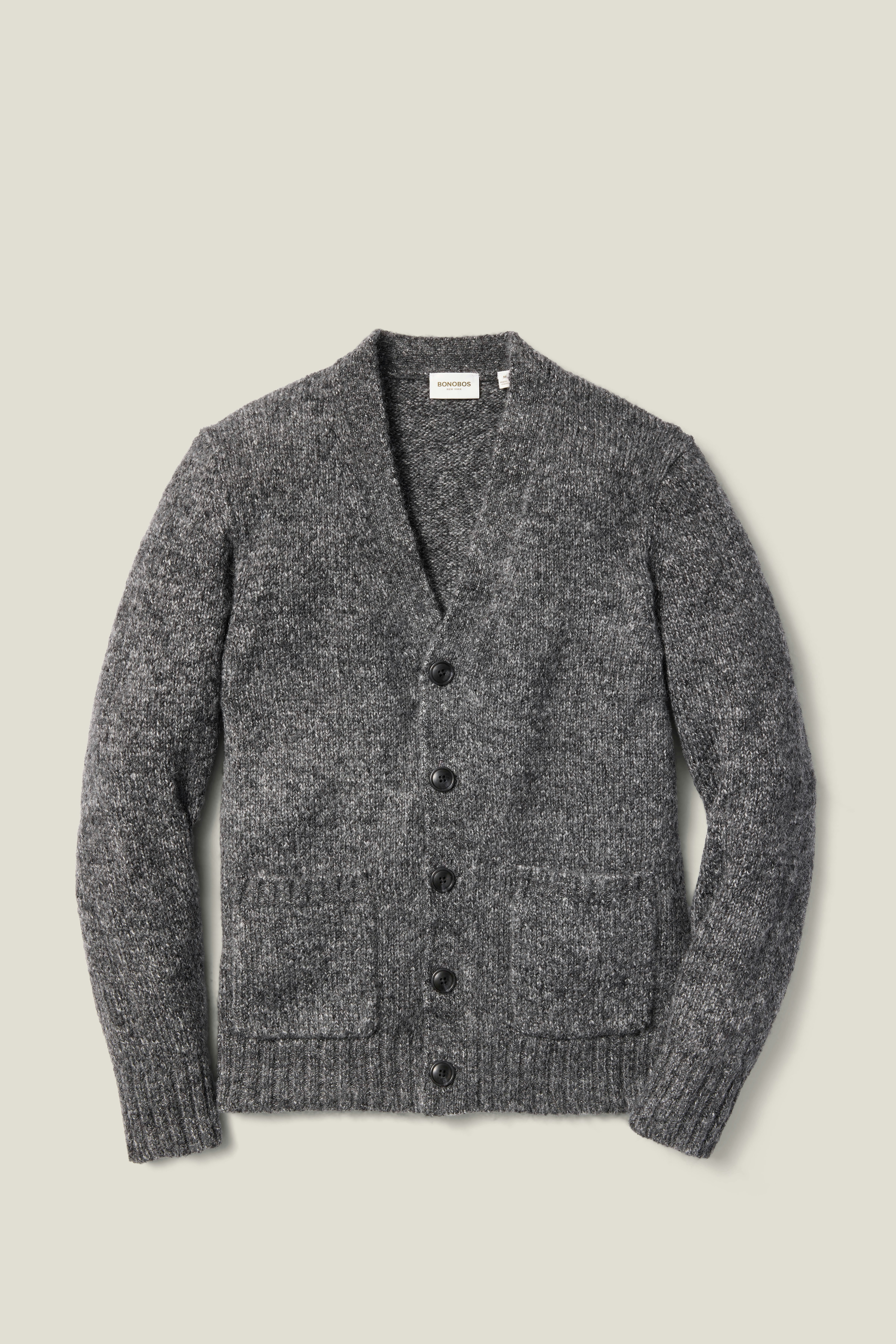 Luxe Mohair Cardigan ash grey 5 Luxe Mohair Cardigan ash grey