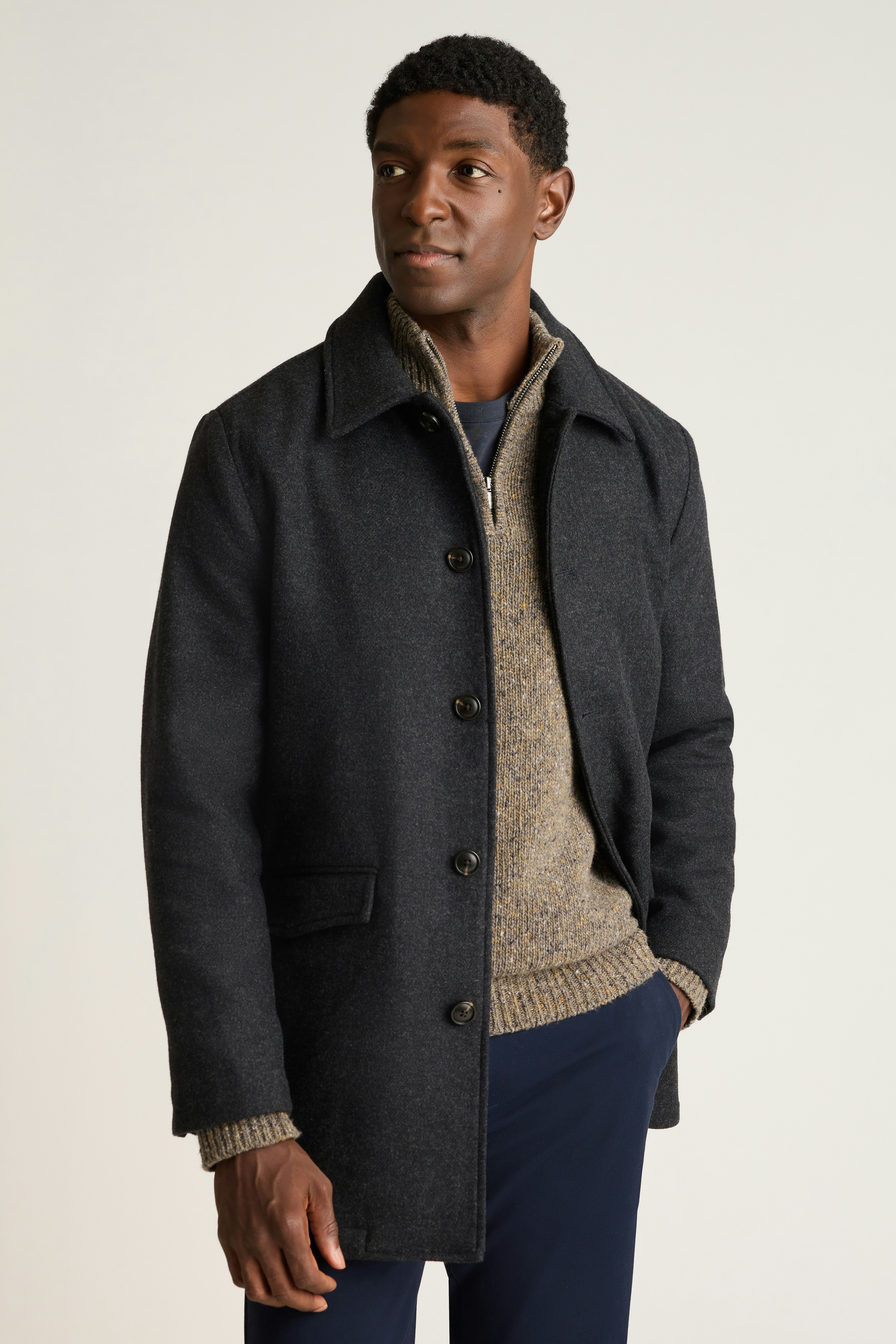 The Italian Wool Car Coat charcoal 3 The Italian Wool Car Coat charcoal