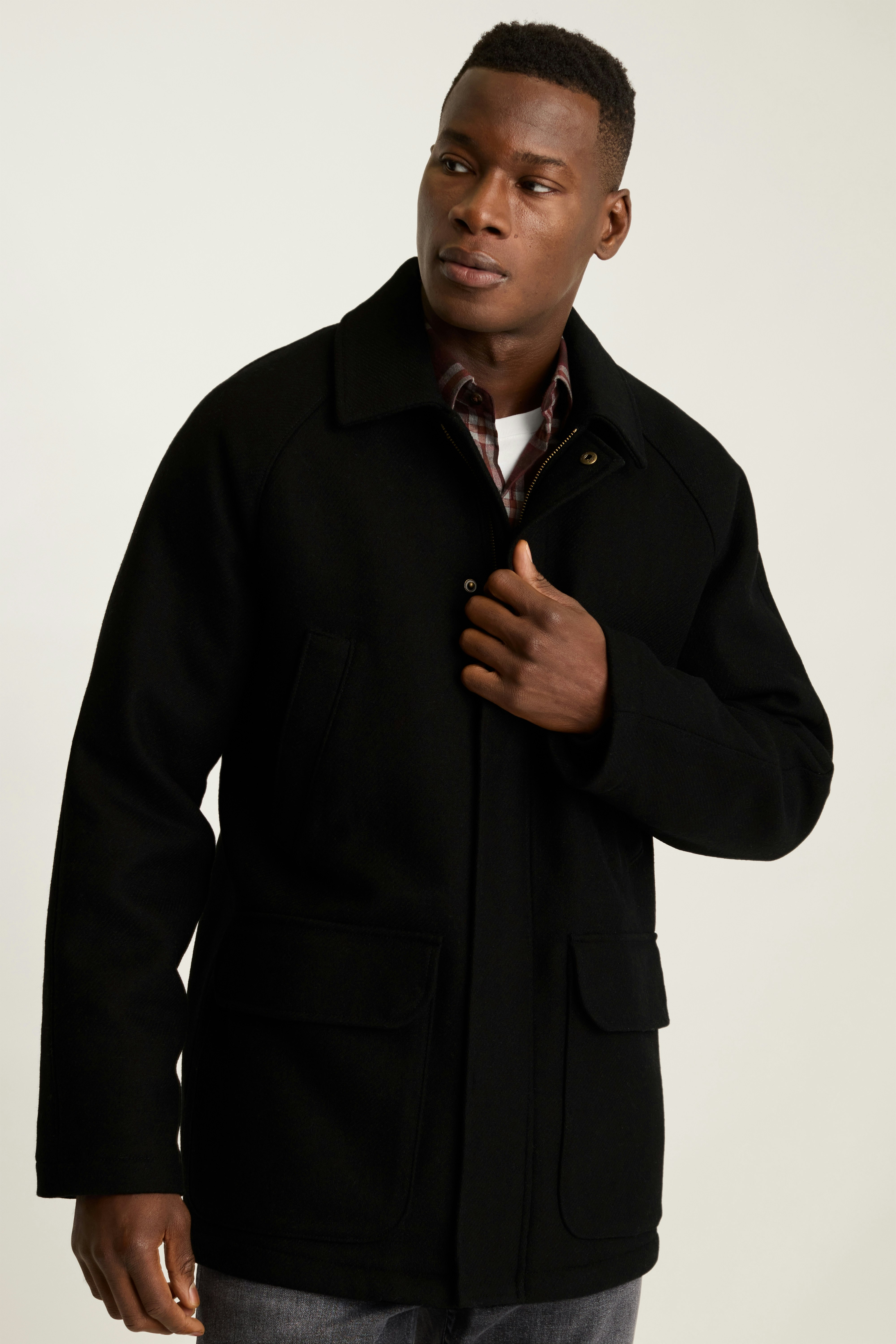 The Italian Wool Field Jacket black