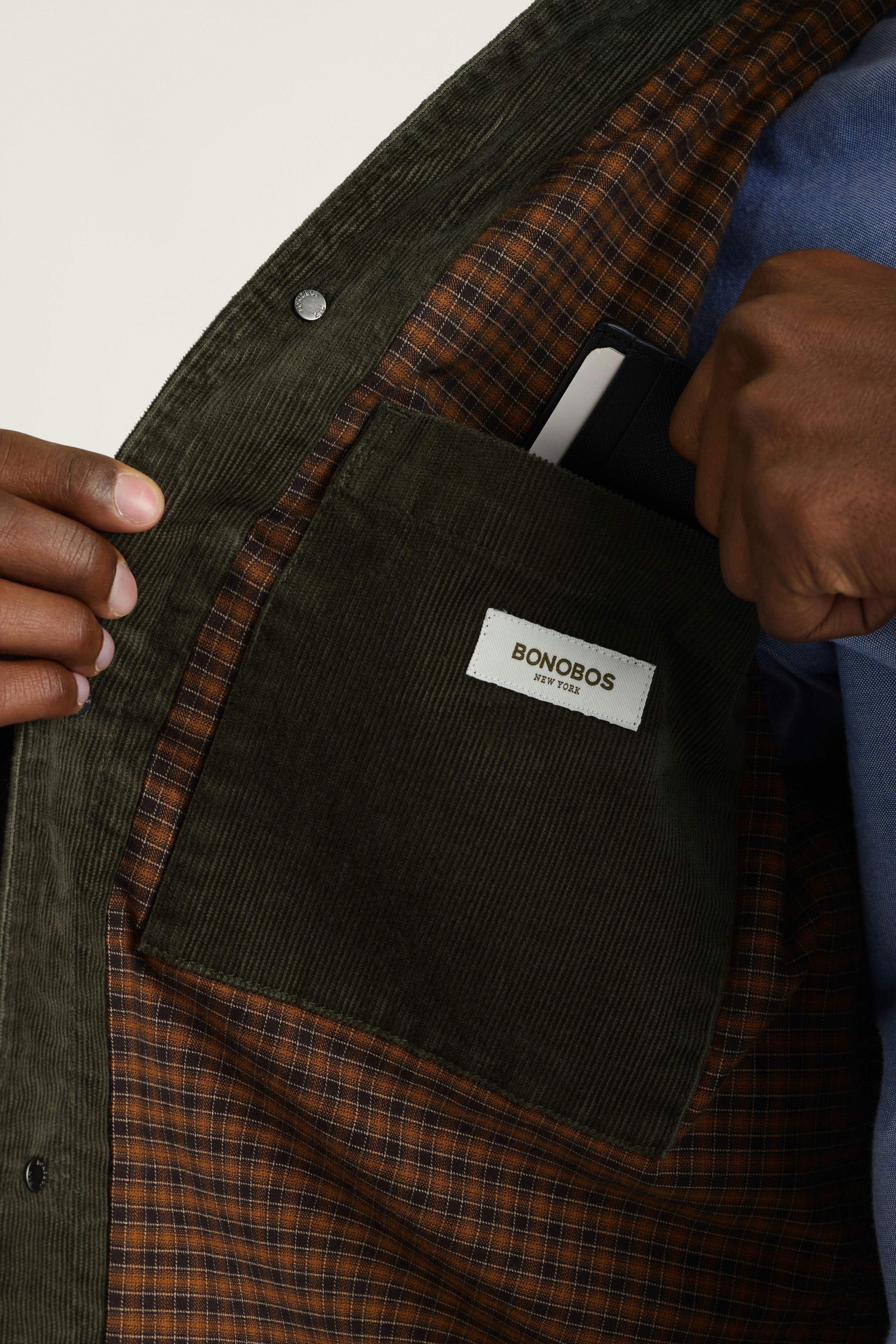 Cord Beau Chore Jacket deep forest green