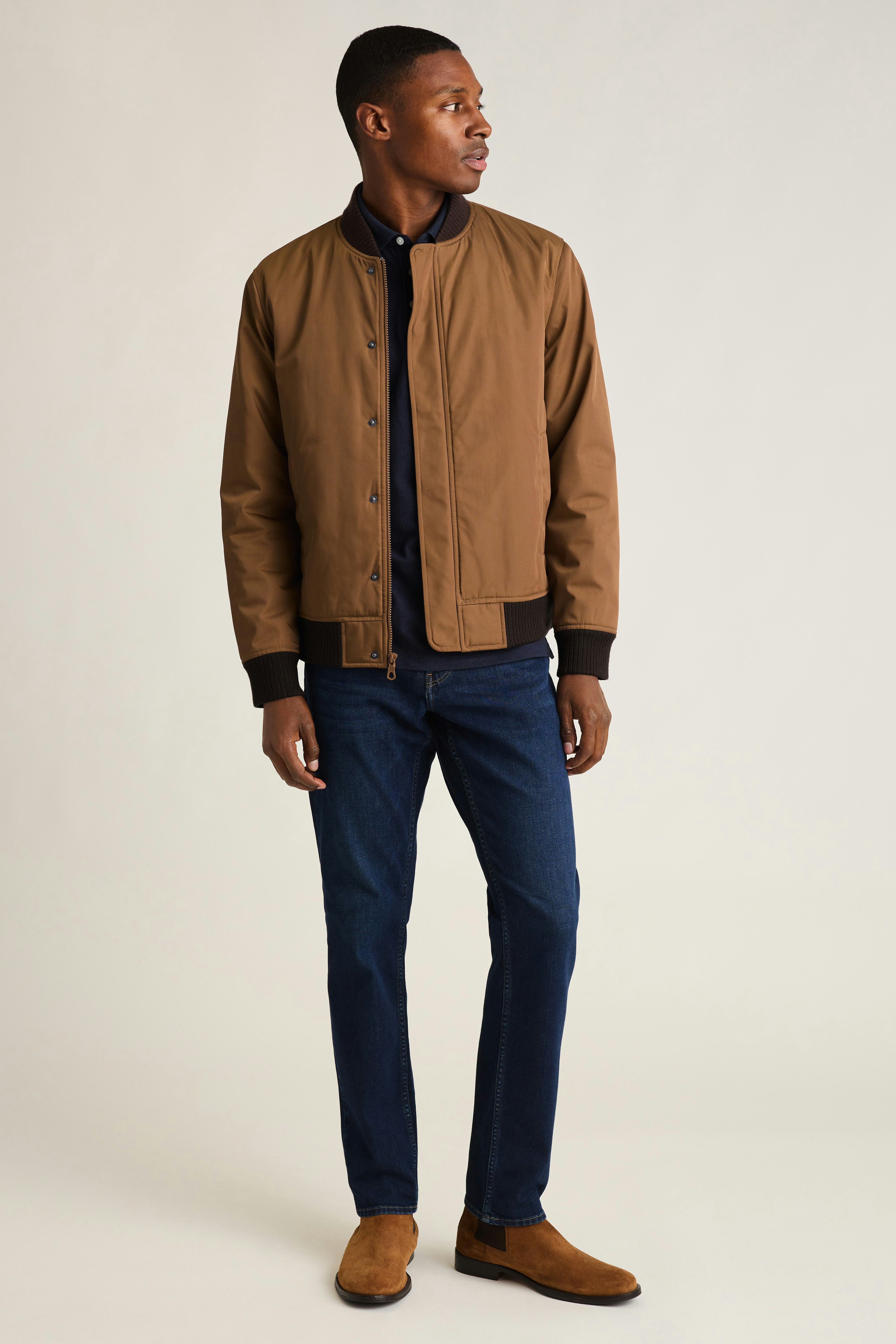 Filled Boulevard Bomber chestnut