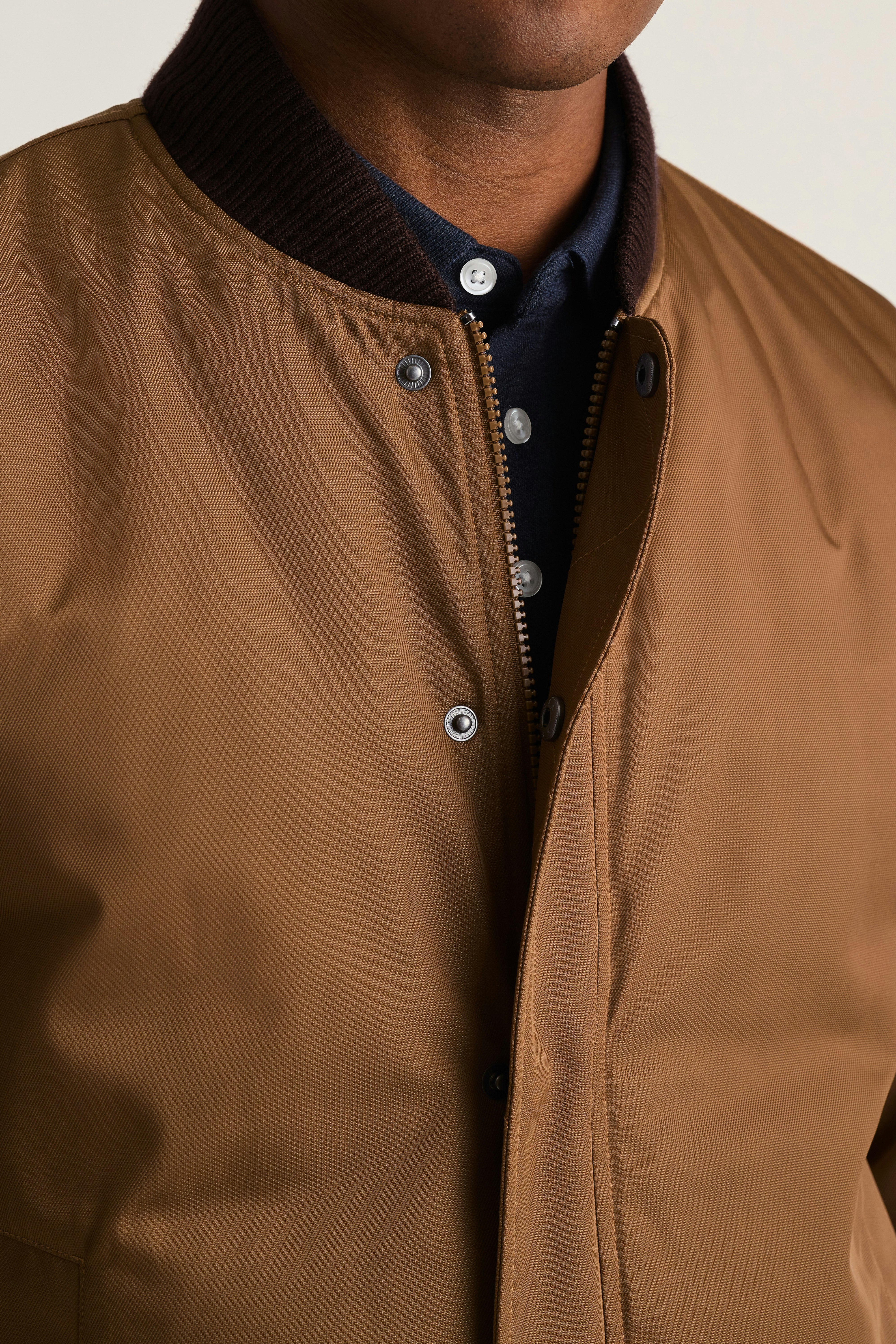 Filled Boulevard Bomber chestnut