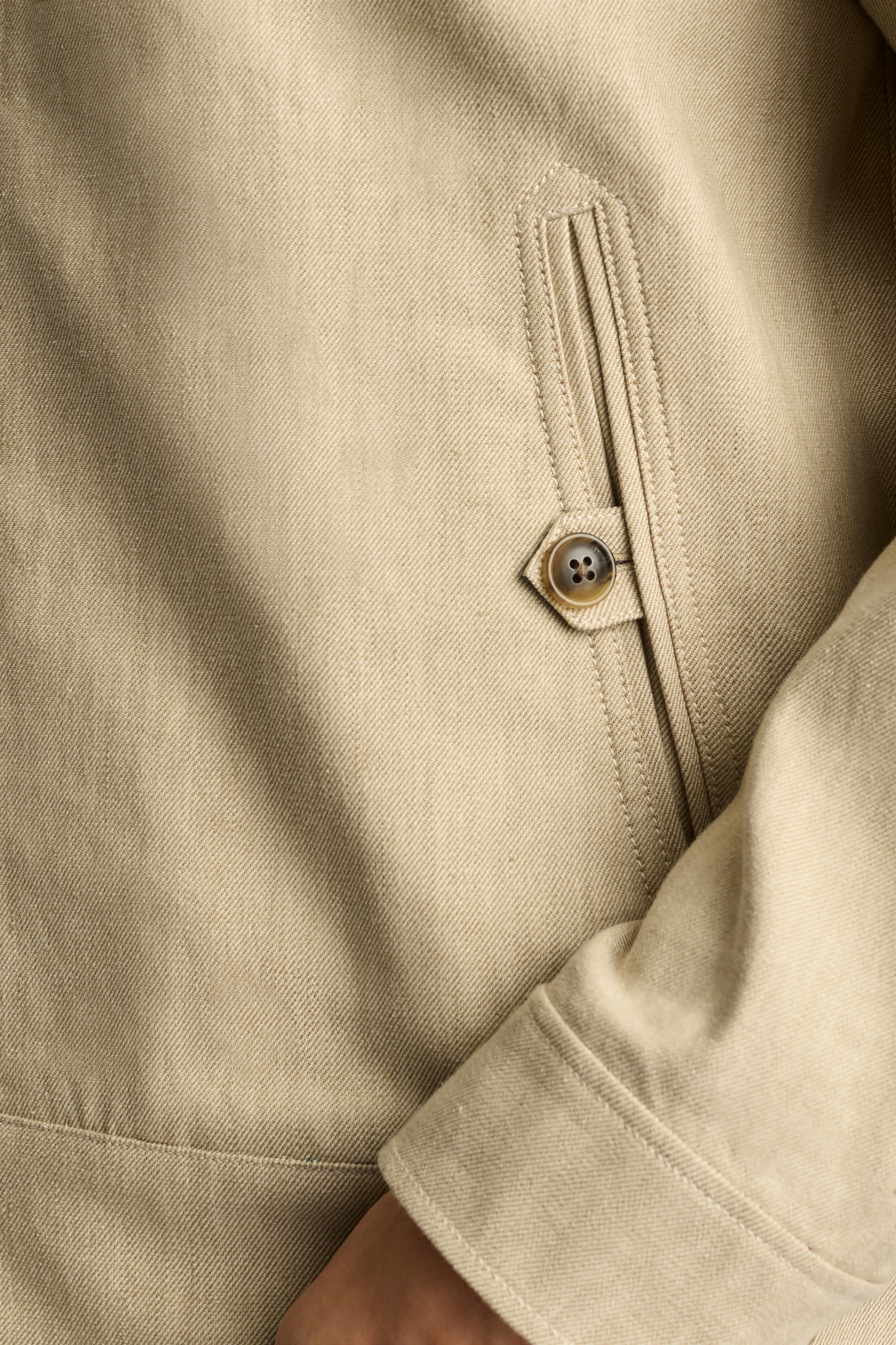 Aviator Linen Cotton Bomber light khaki sand 2 Aviator Linen Cotton Bomber light khaki sand