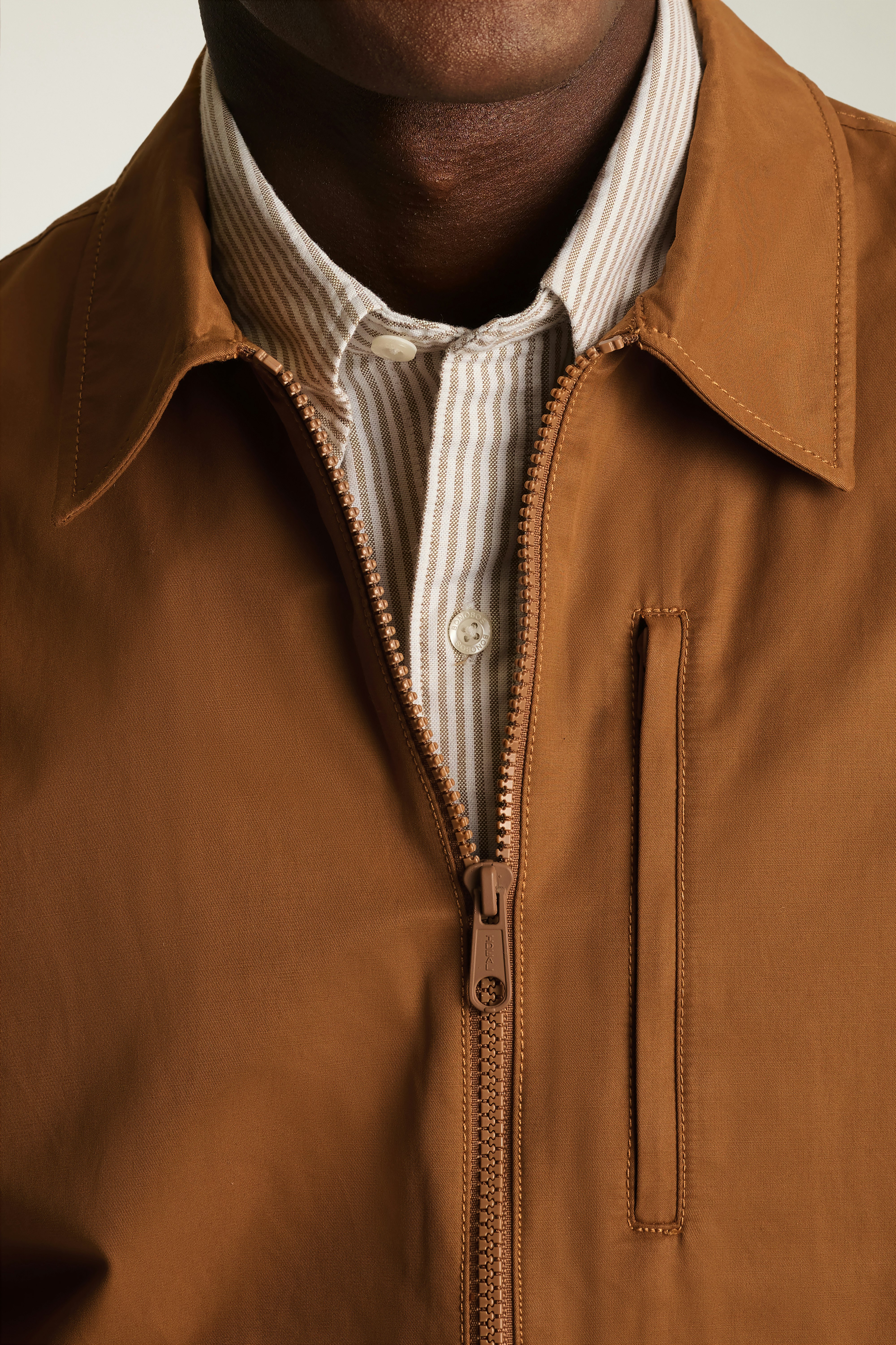 City Slimcker Jacket cognac brown