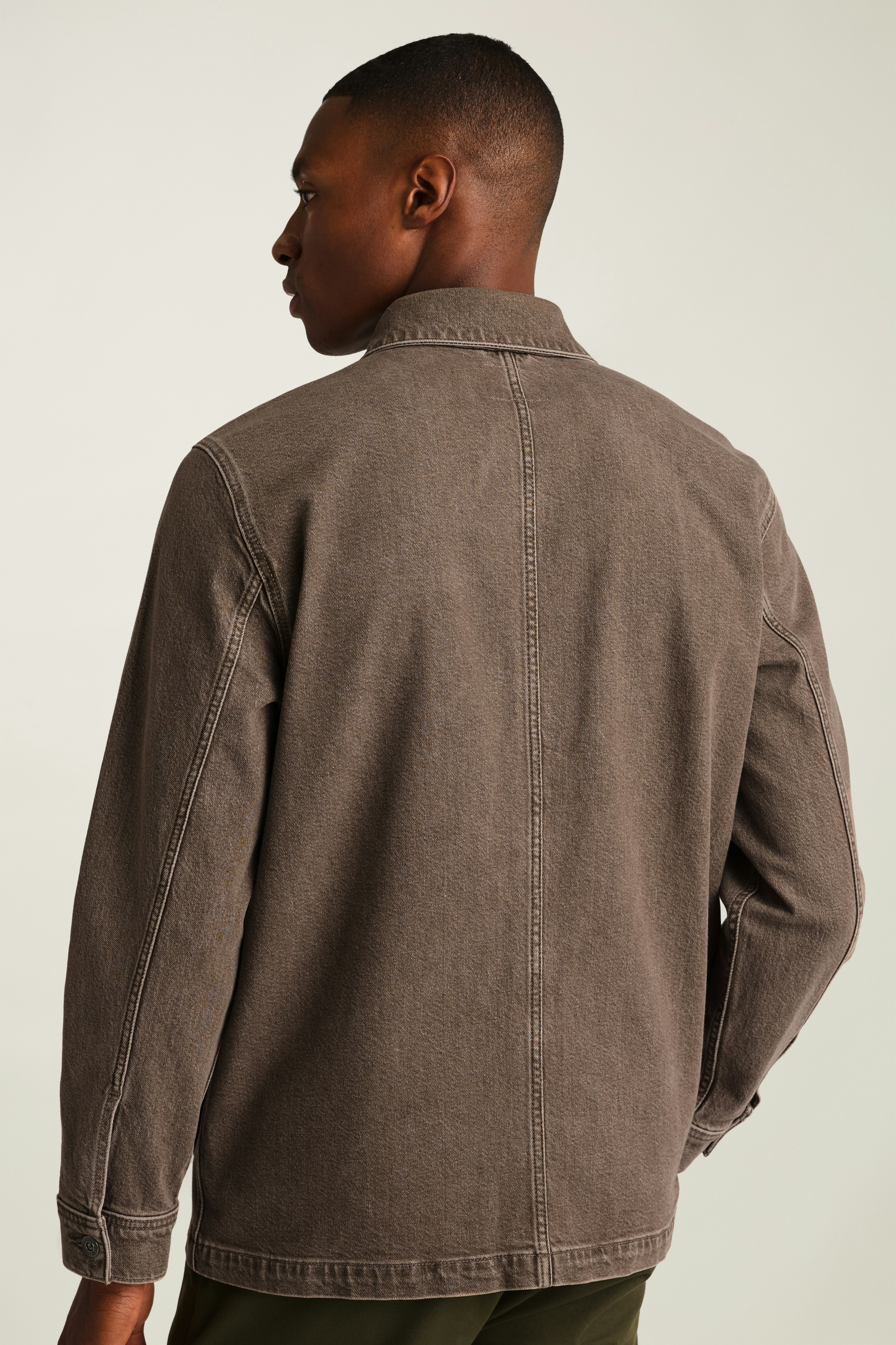 Gramercy Denim Beau Chore Jacket brown vintage wash