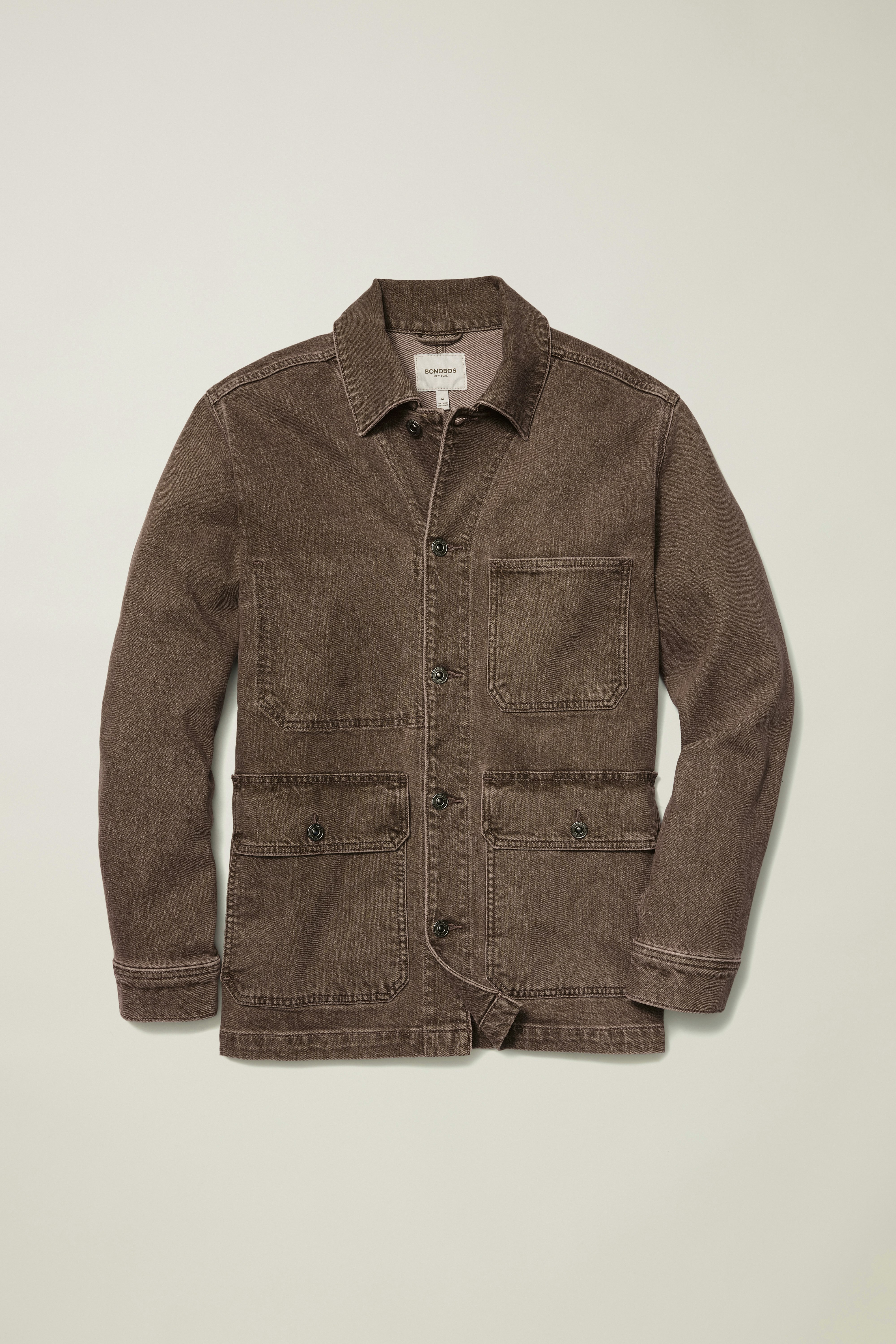 Gramercy Denim Beau Chore Jacket brown vintage wash