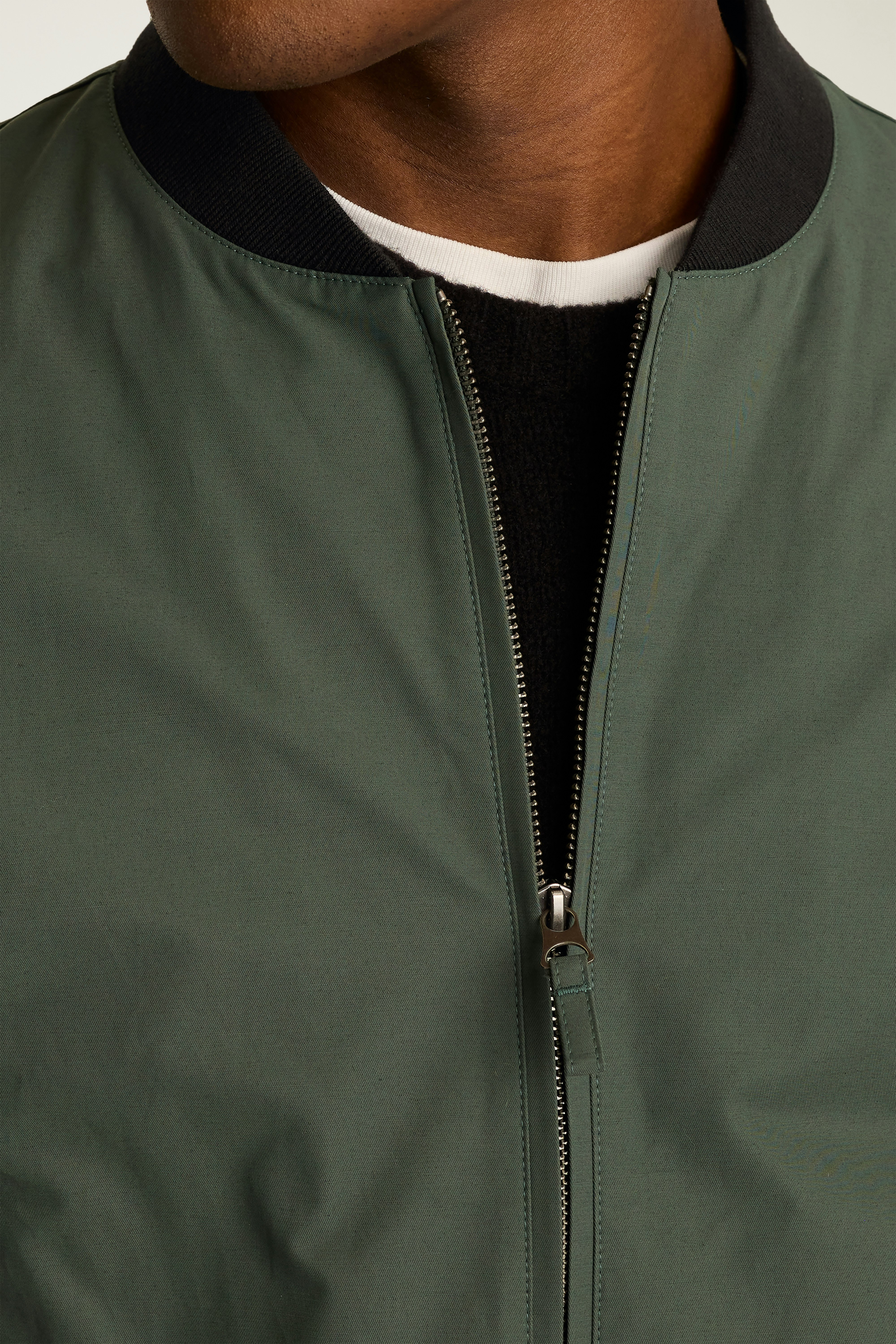 The Boulevard Bomber green gray