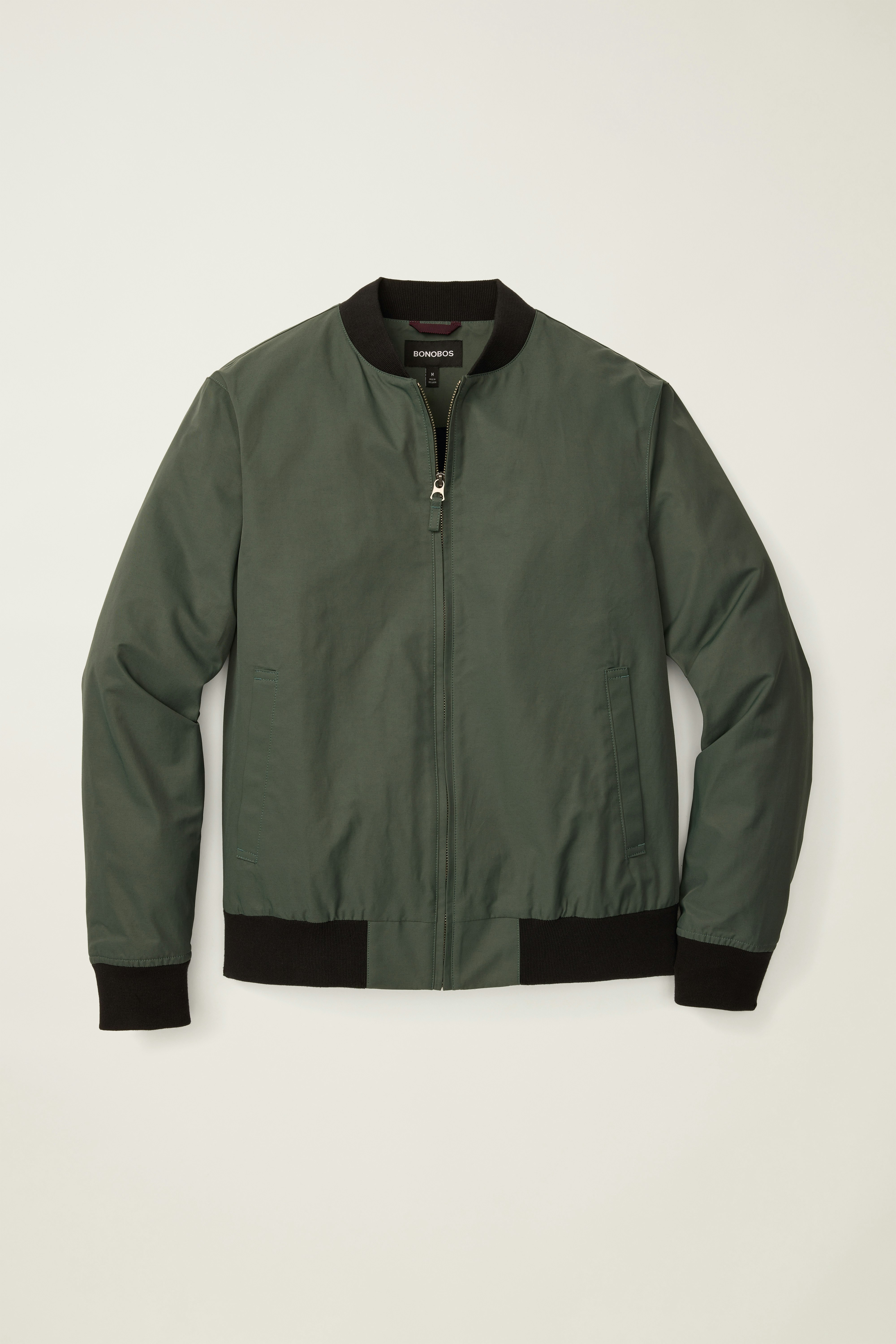 The Boulevard Bomber green gray