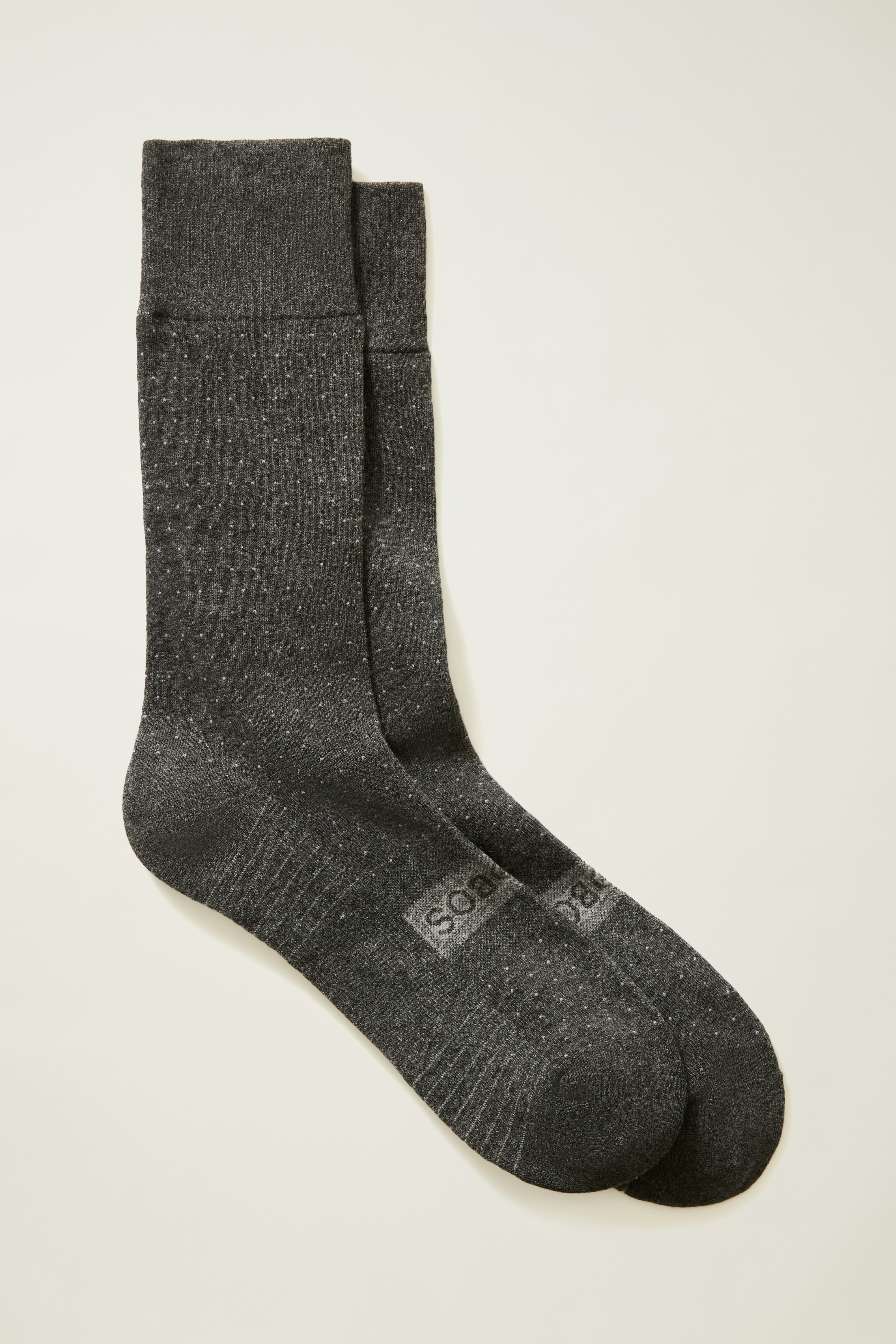 Soft Everyday Socks charcoal pin dot