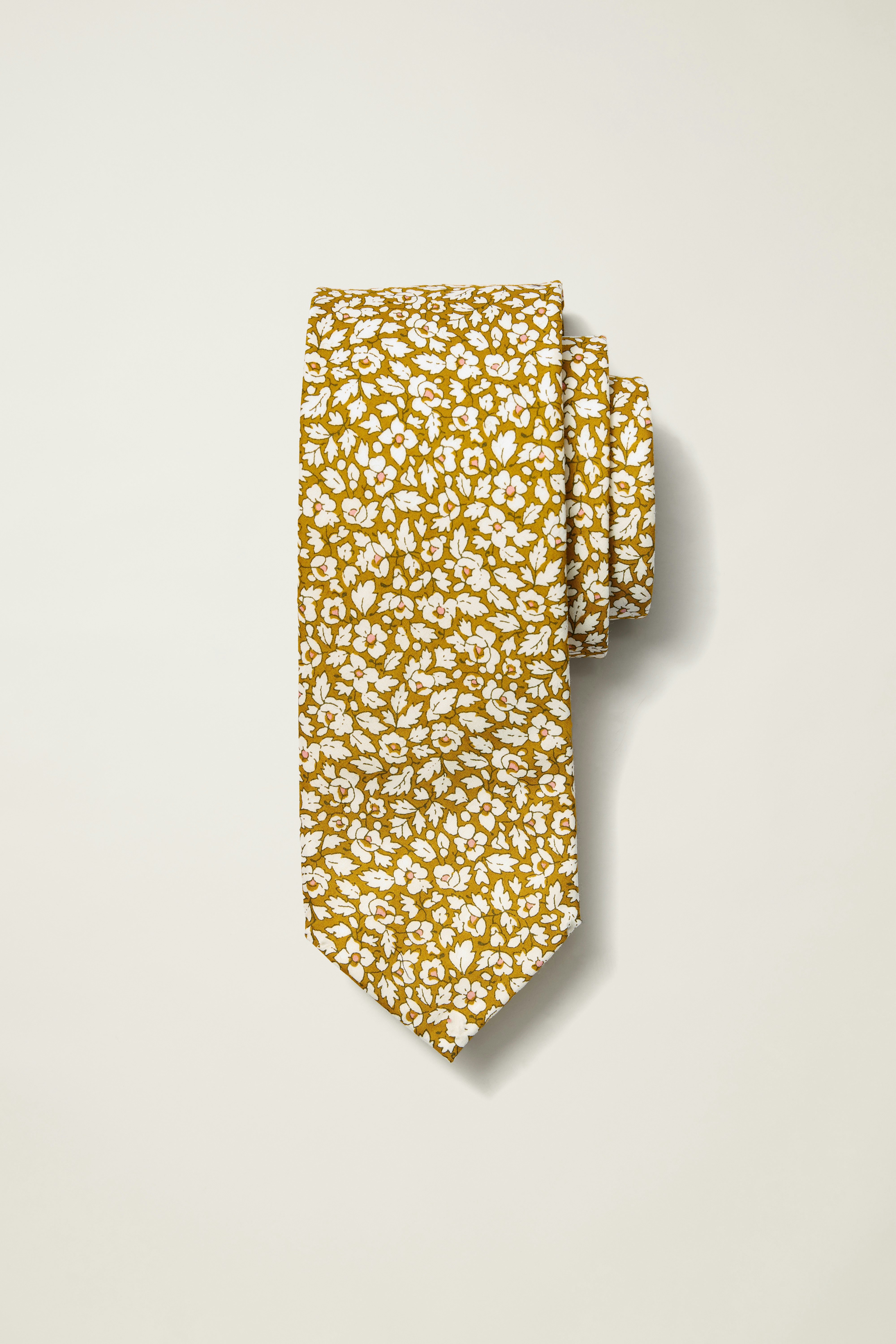 Cotton Necktie Made With Liberty Fabric feather meadow