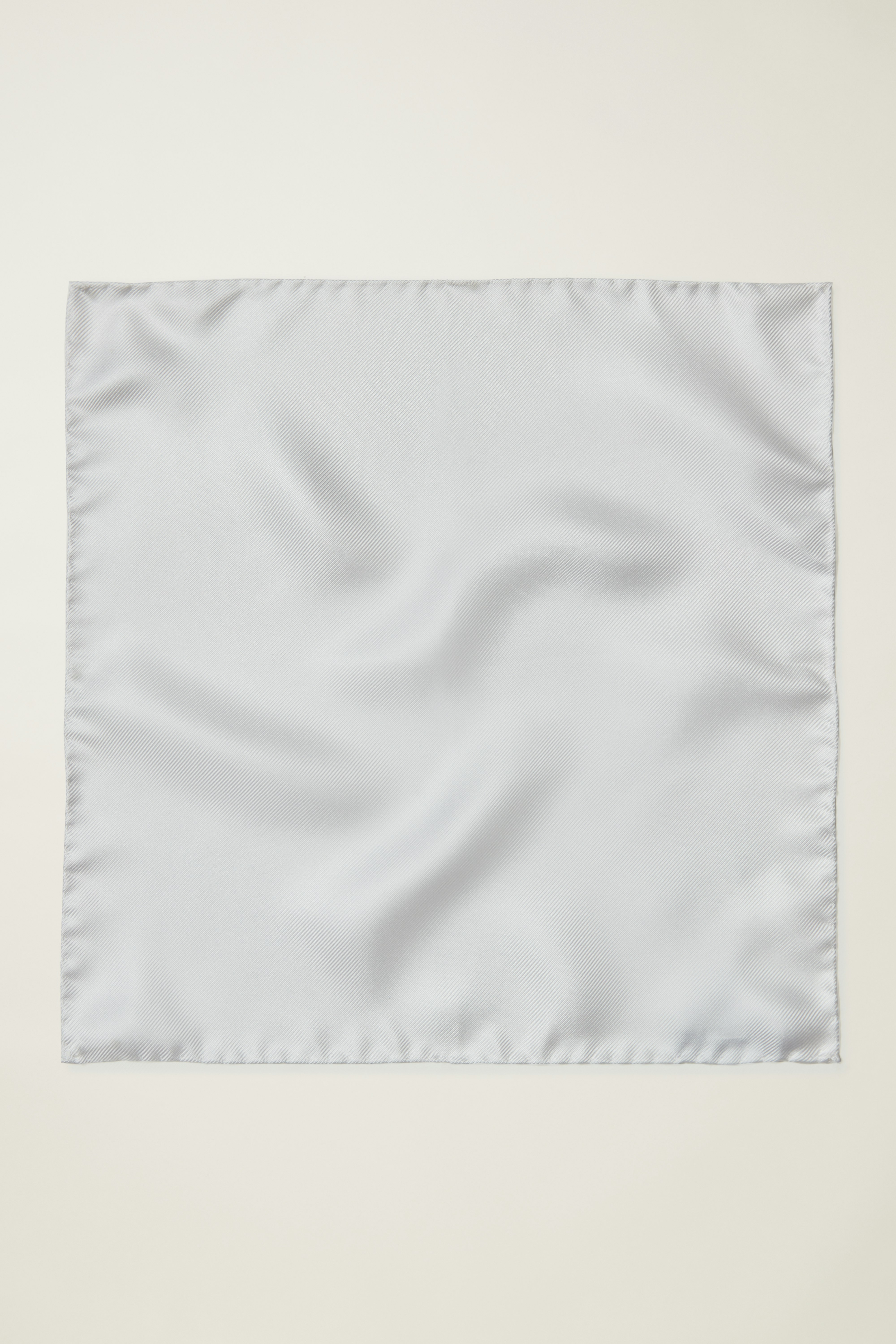 Premium Pocket Square white silk