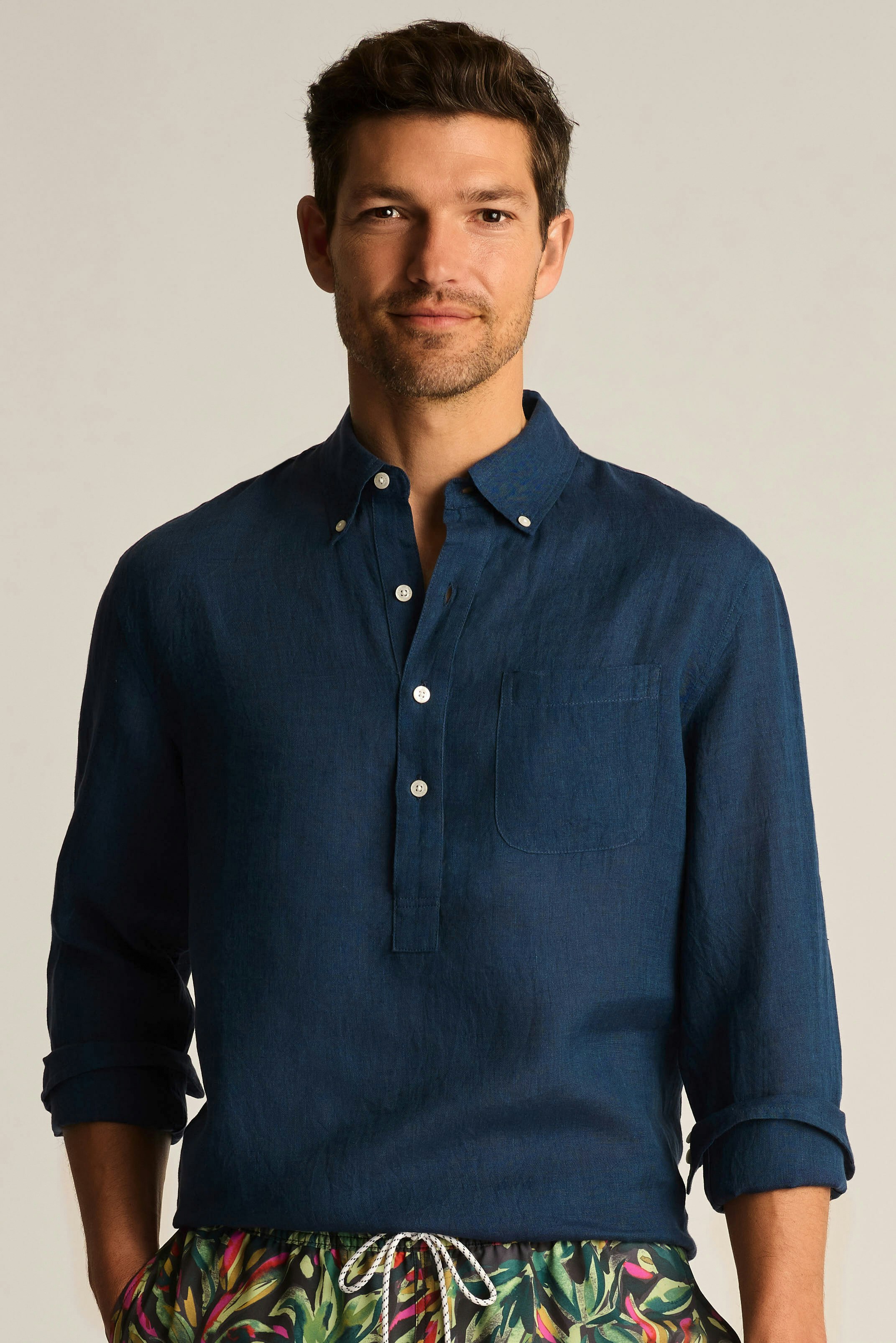 Everyday Linen Popover navy blue