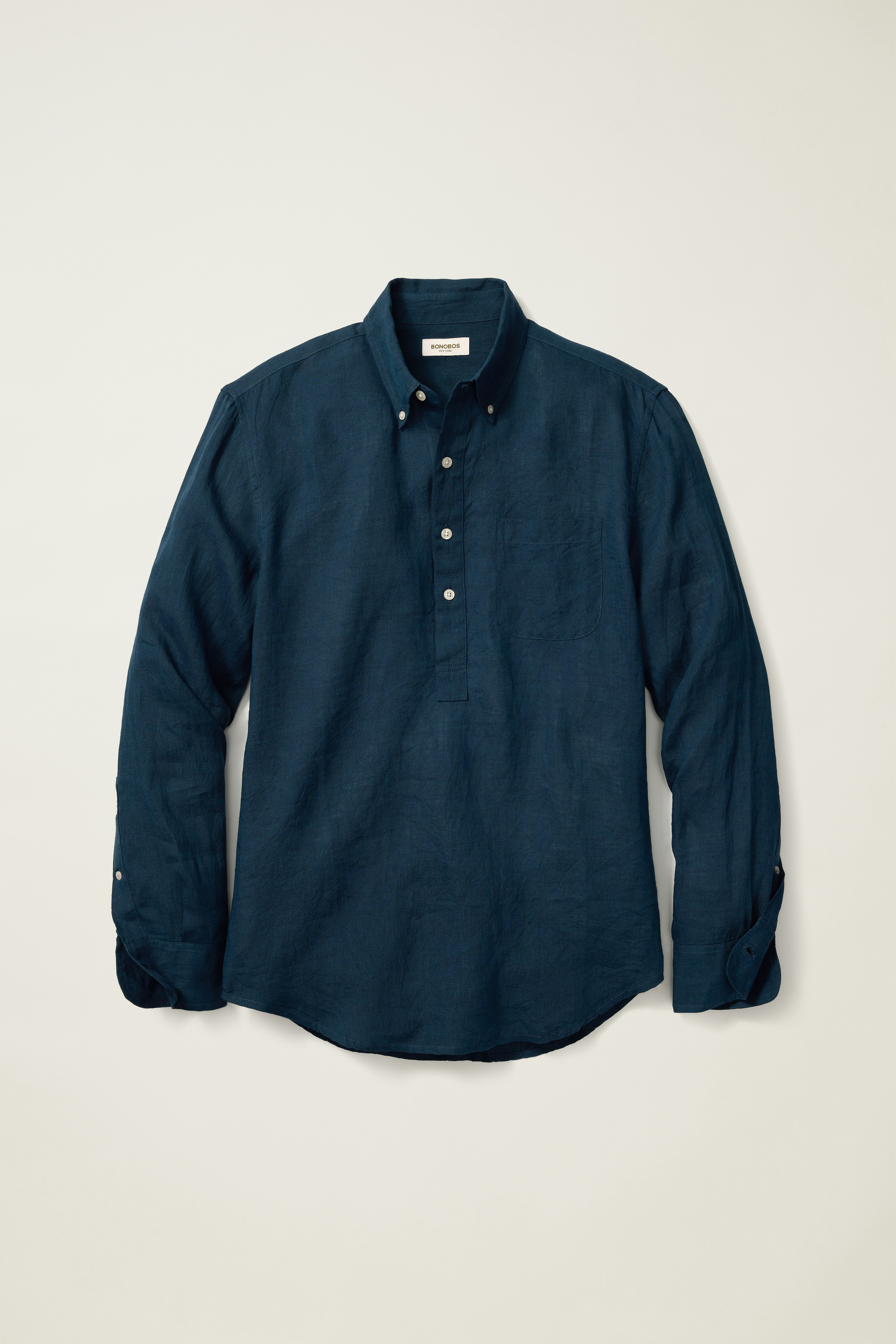 Everyday Linen Popover navy blue