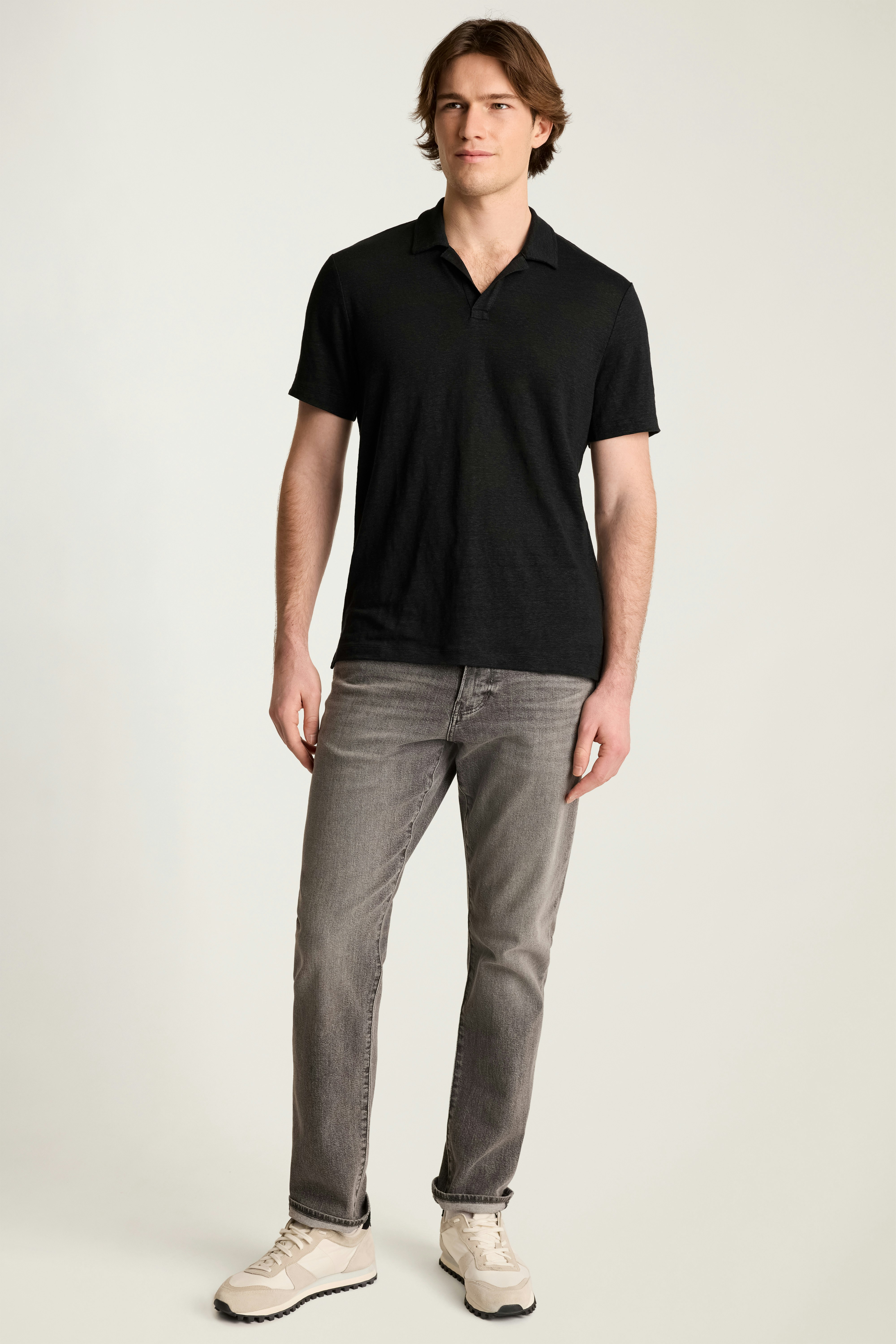 Linen Polo black
