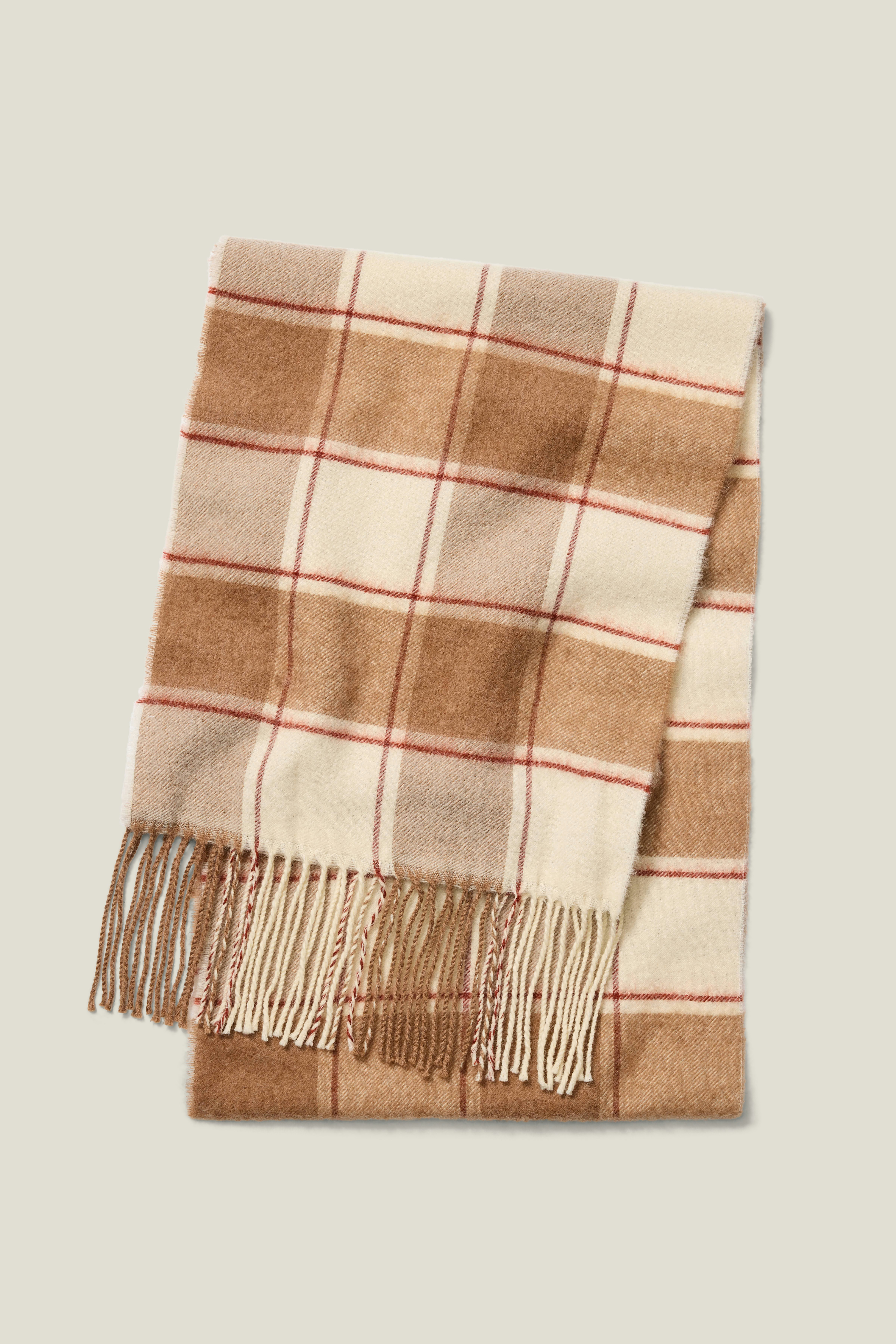 Italian Wool Scarf arctic plaid