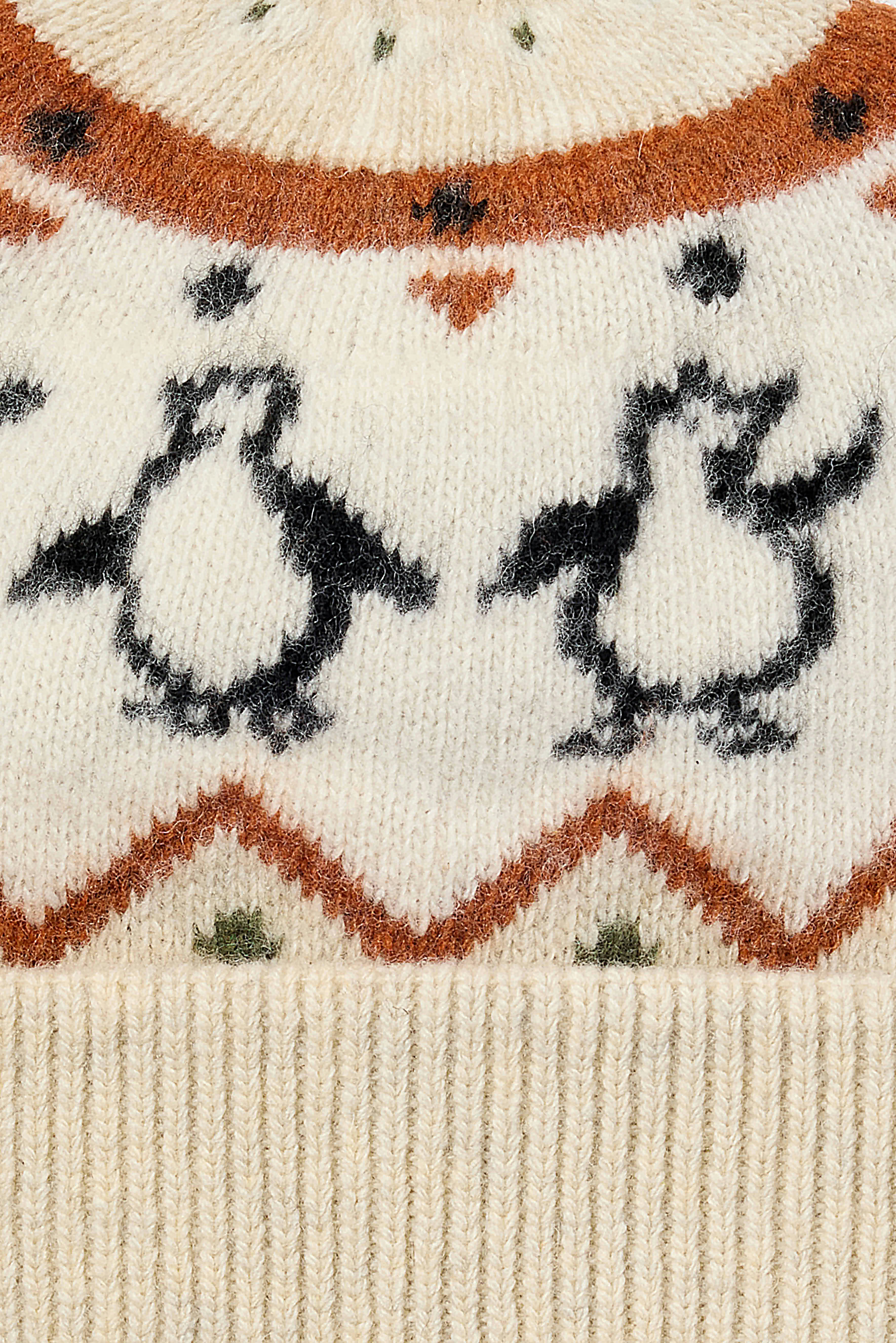 Disco Penguin Fair Isle Beanie winter white
