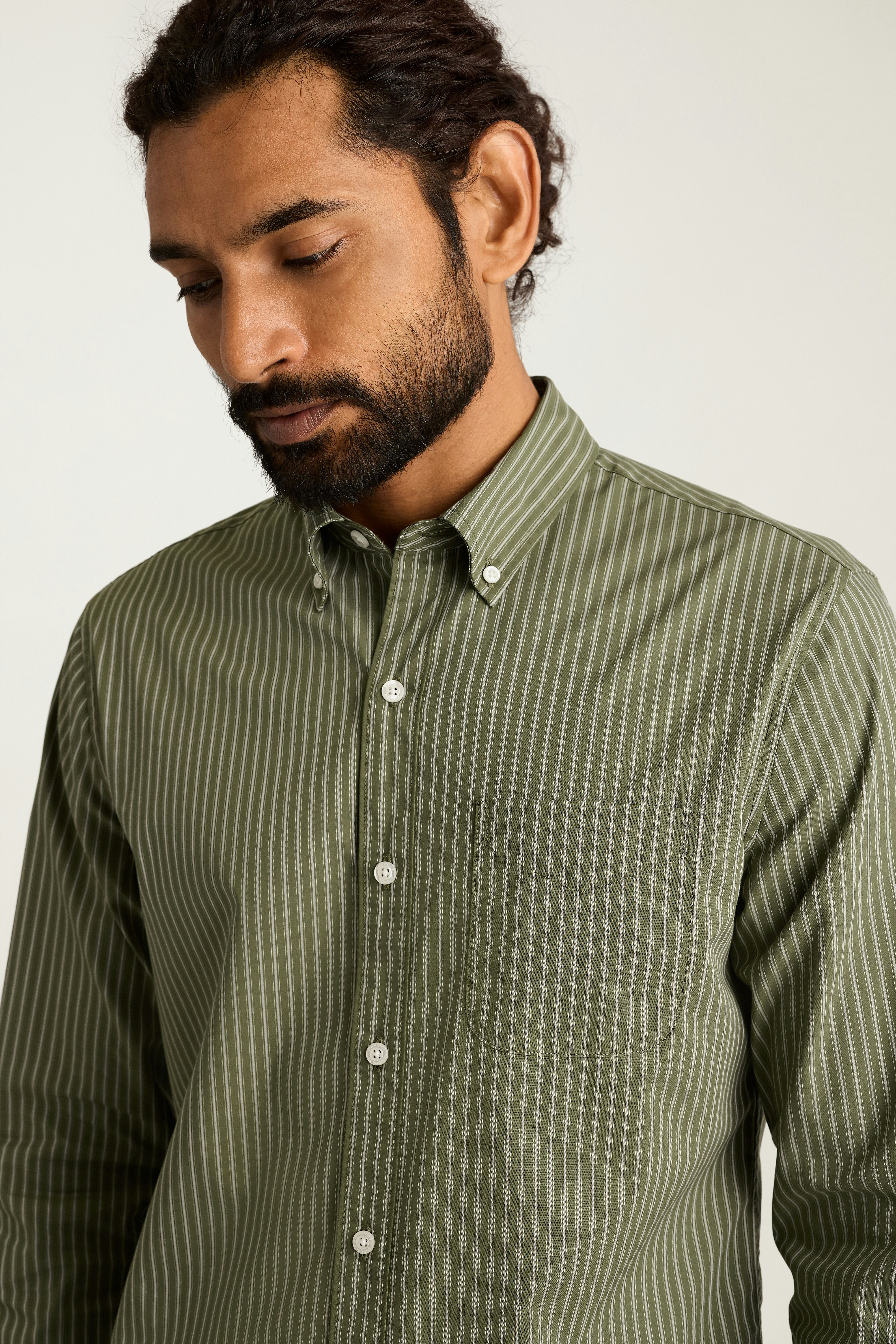 Everyday Shirt olive forlan stripe