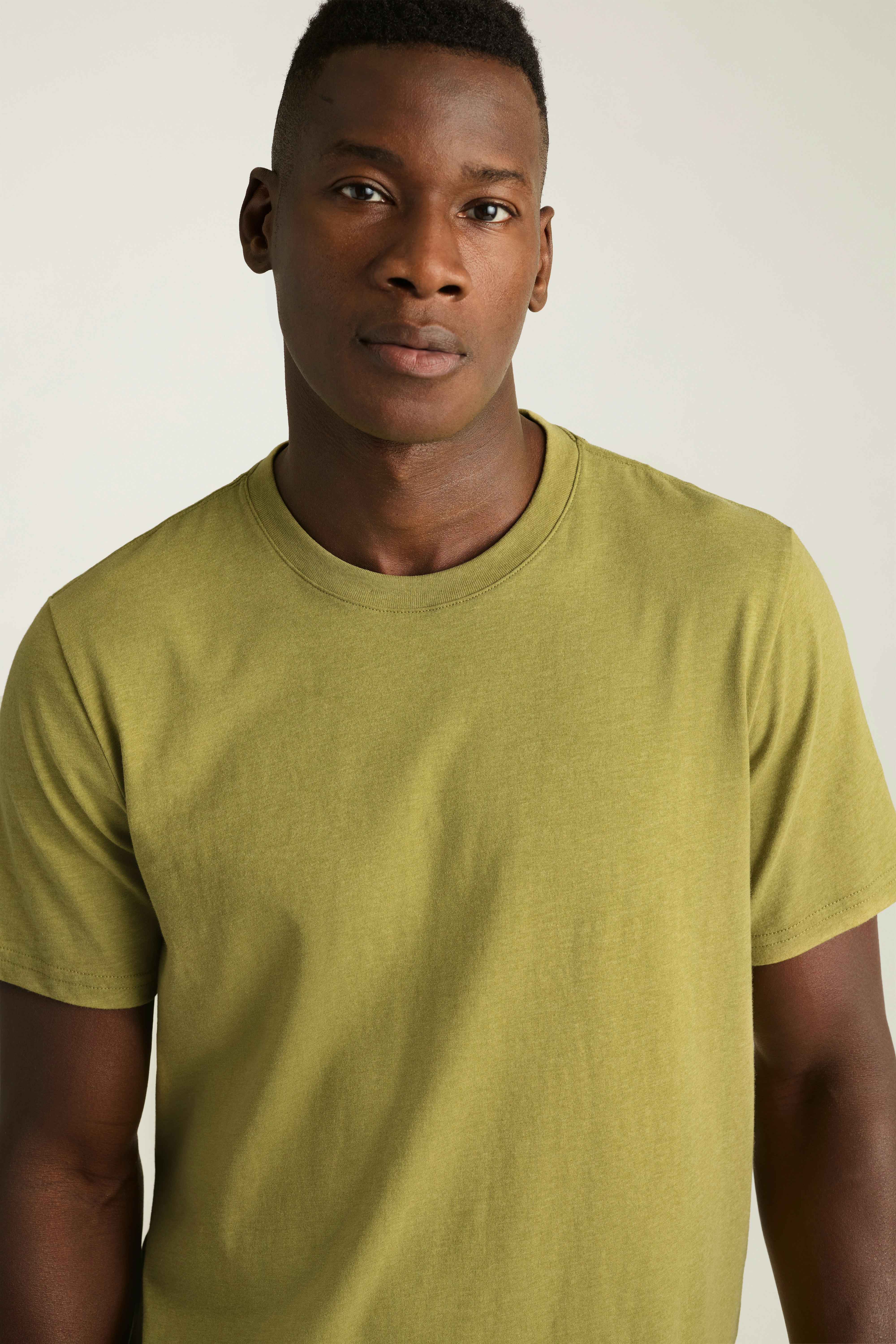 Forever Soft Cotton Tee mid green heather