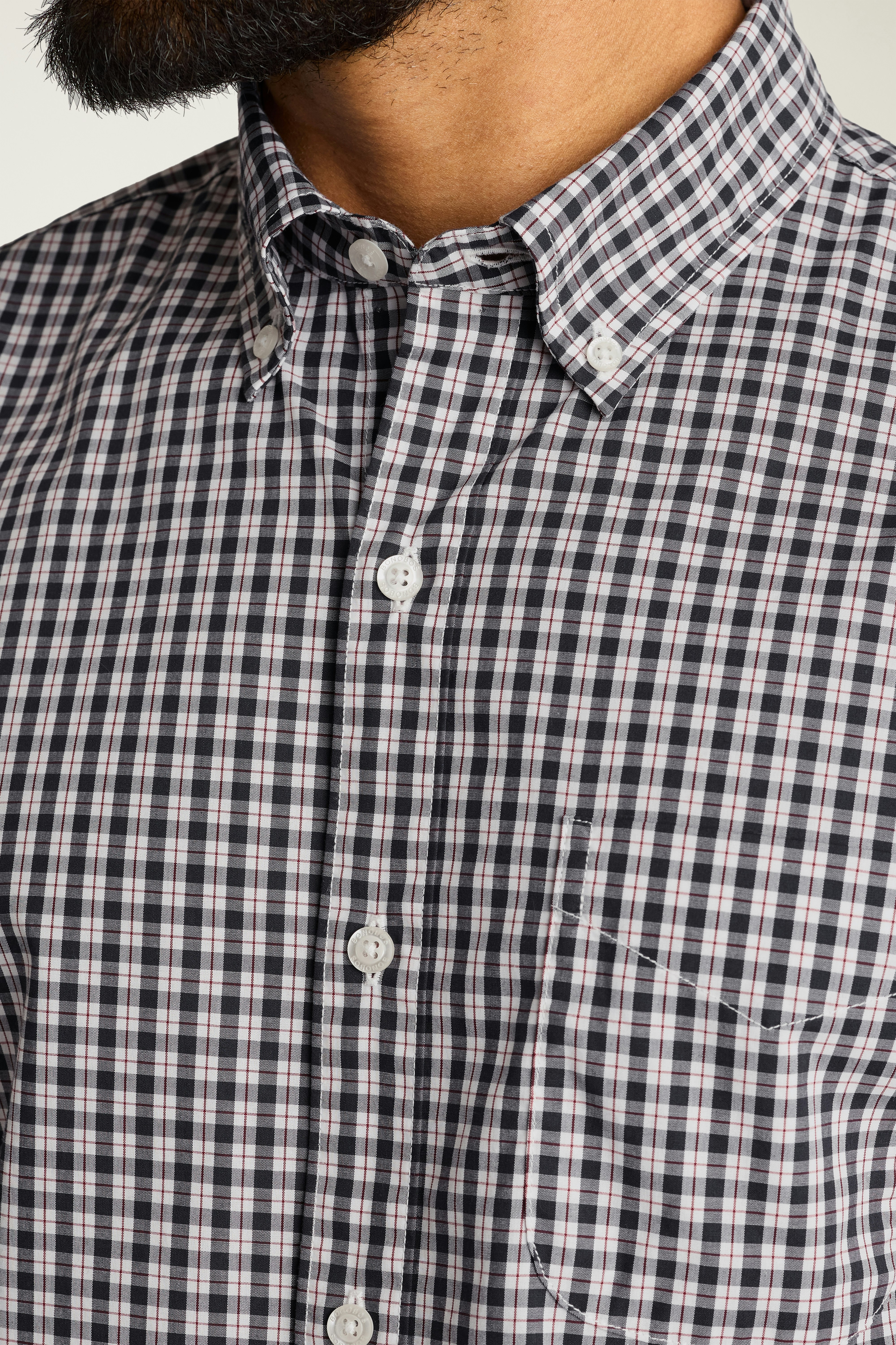 Everyday Shirt navy red carmine plaid