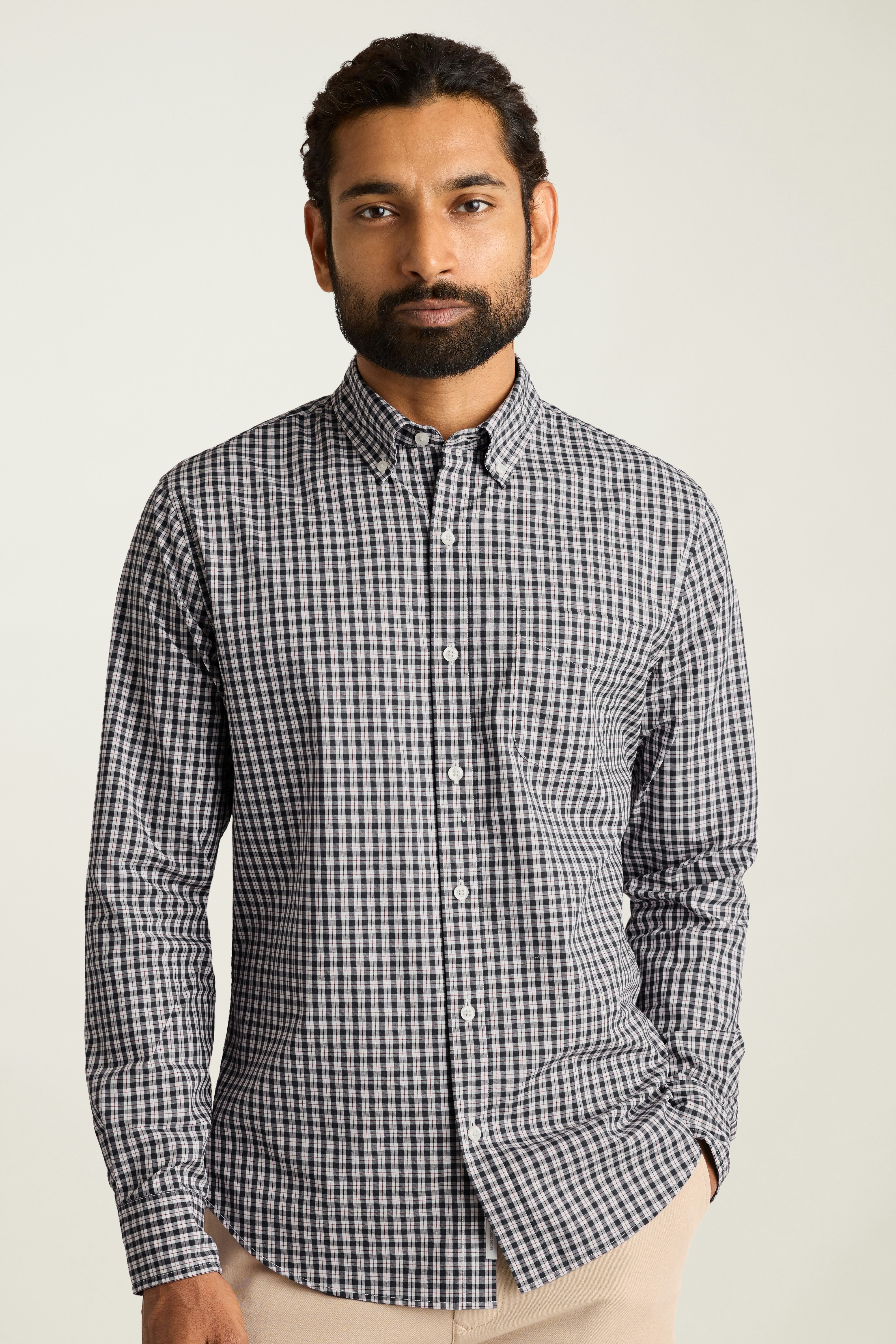 Everyday Shirt navy red carmine plaid