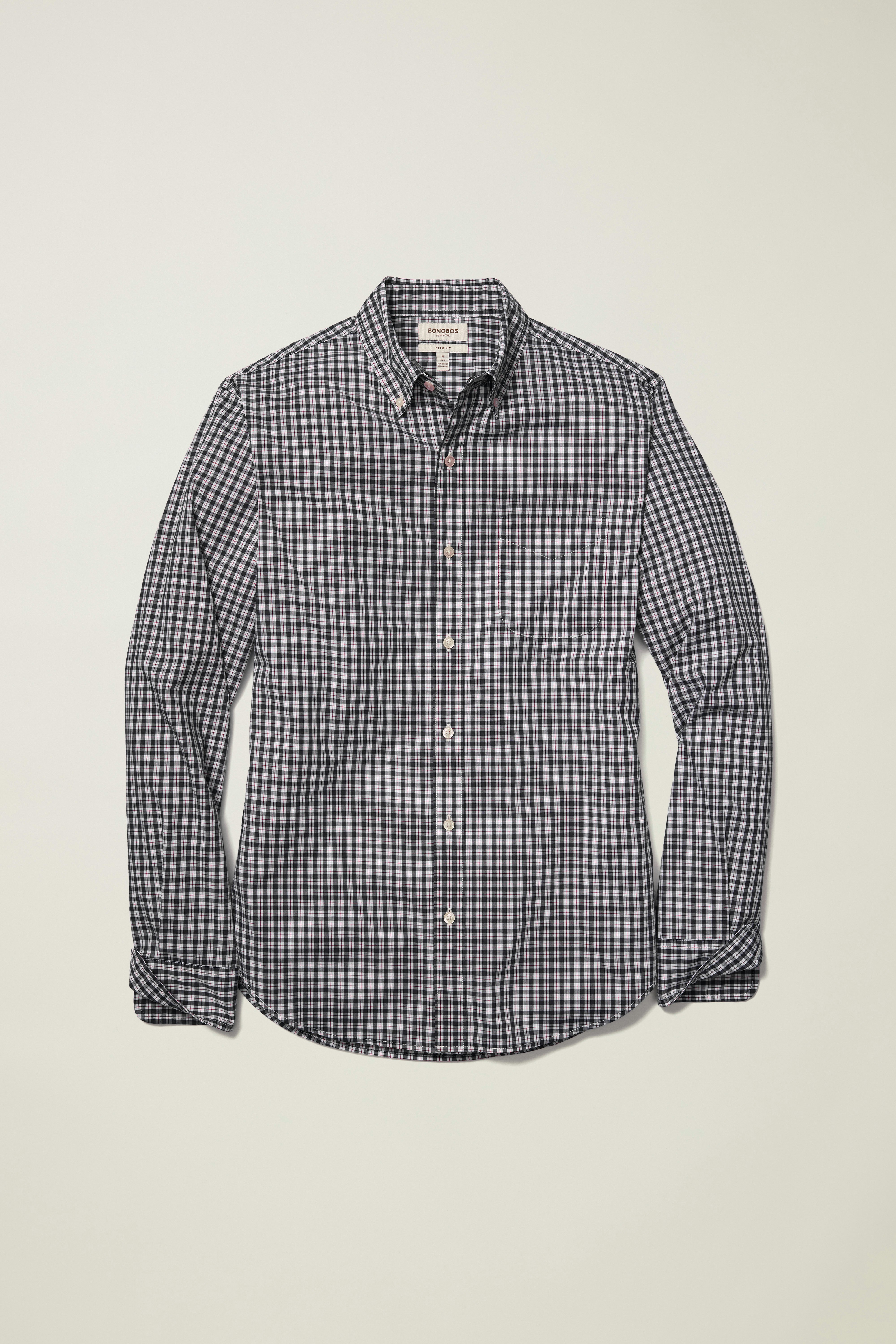 Everyday Shirt navy red carmine plaid