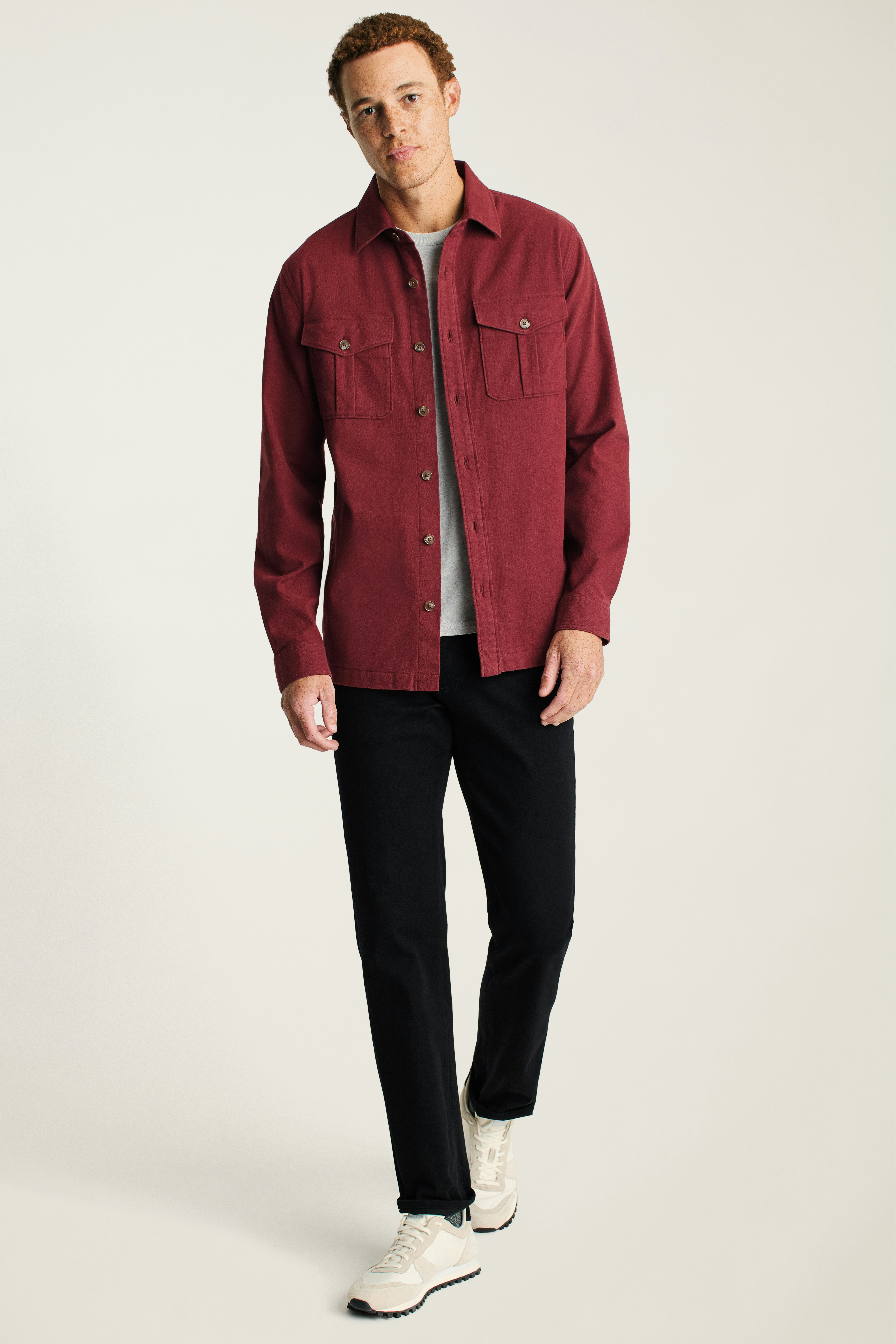 Moleskin Overshirt heather mahogany