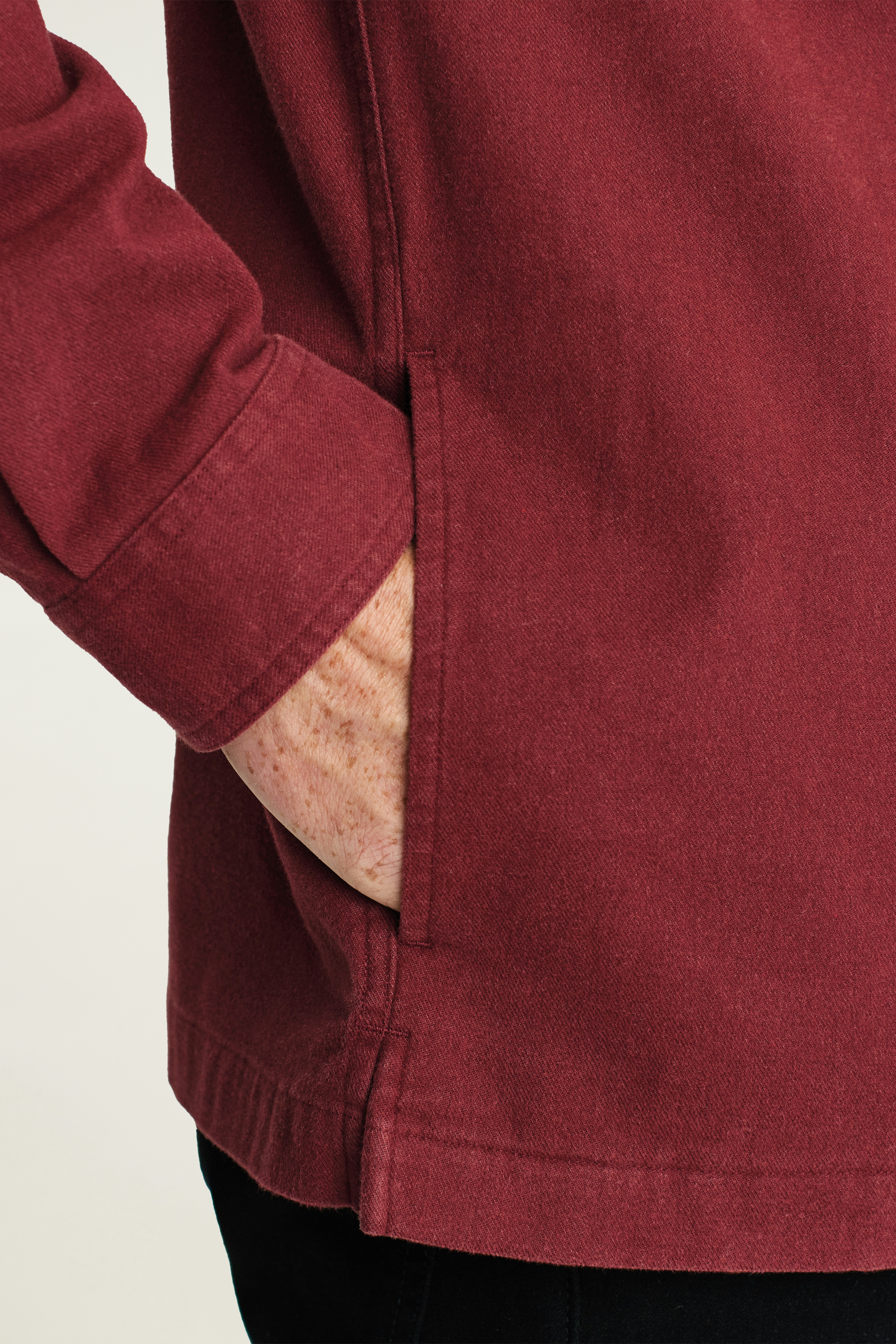 Moleskin Overshirt heather mahogany