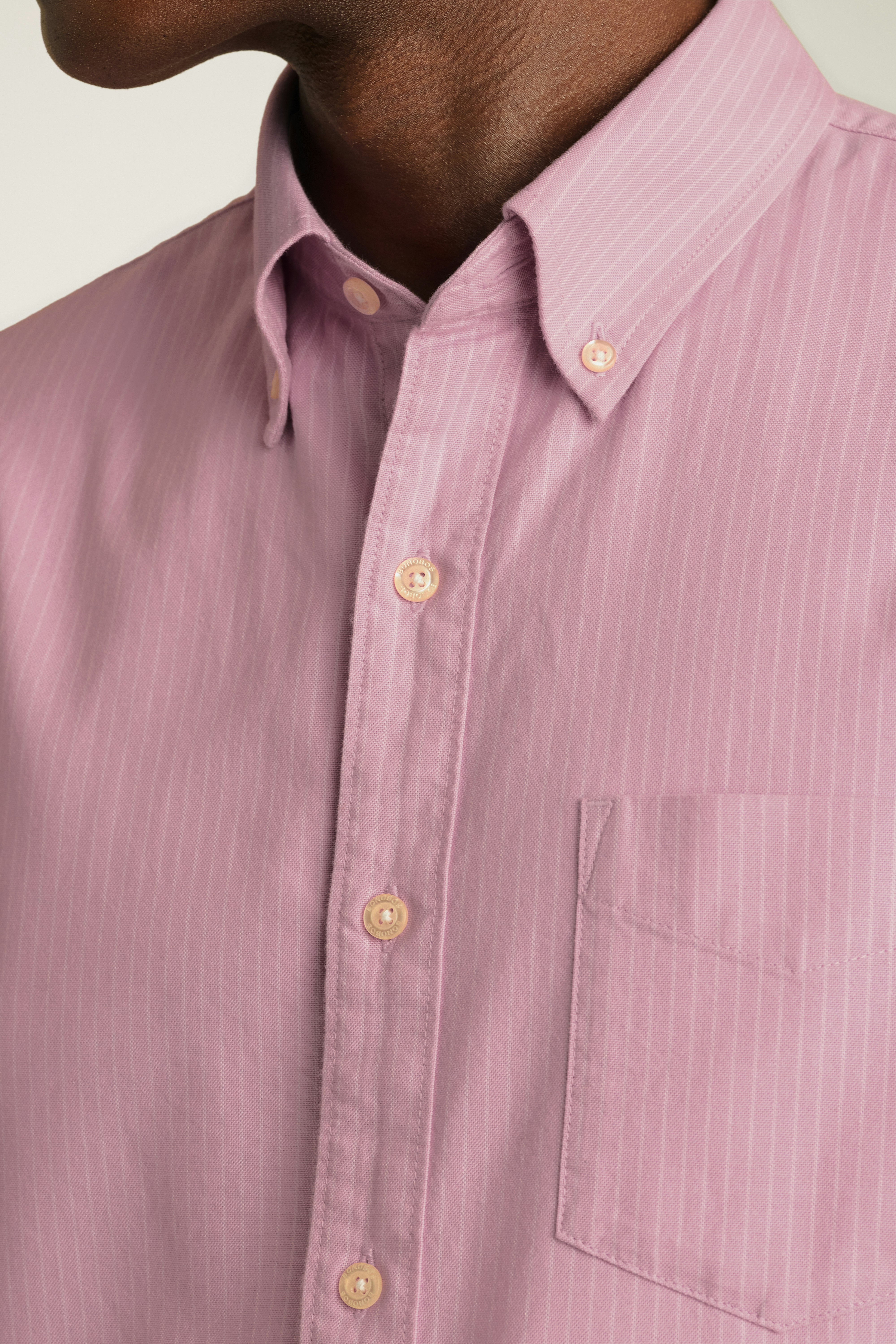 Everyday Oxford Shirt pink olsen stripe