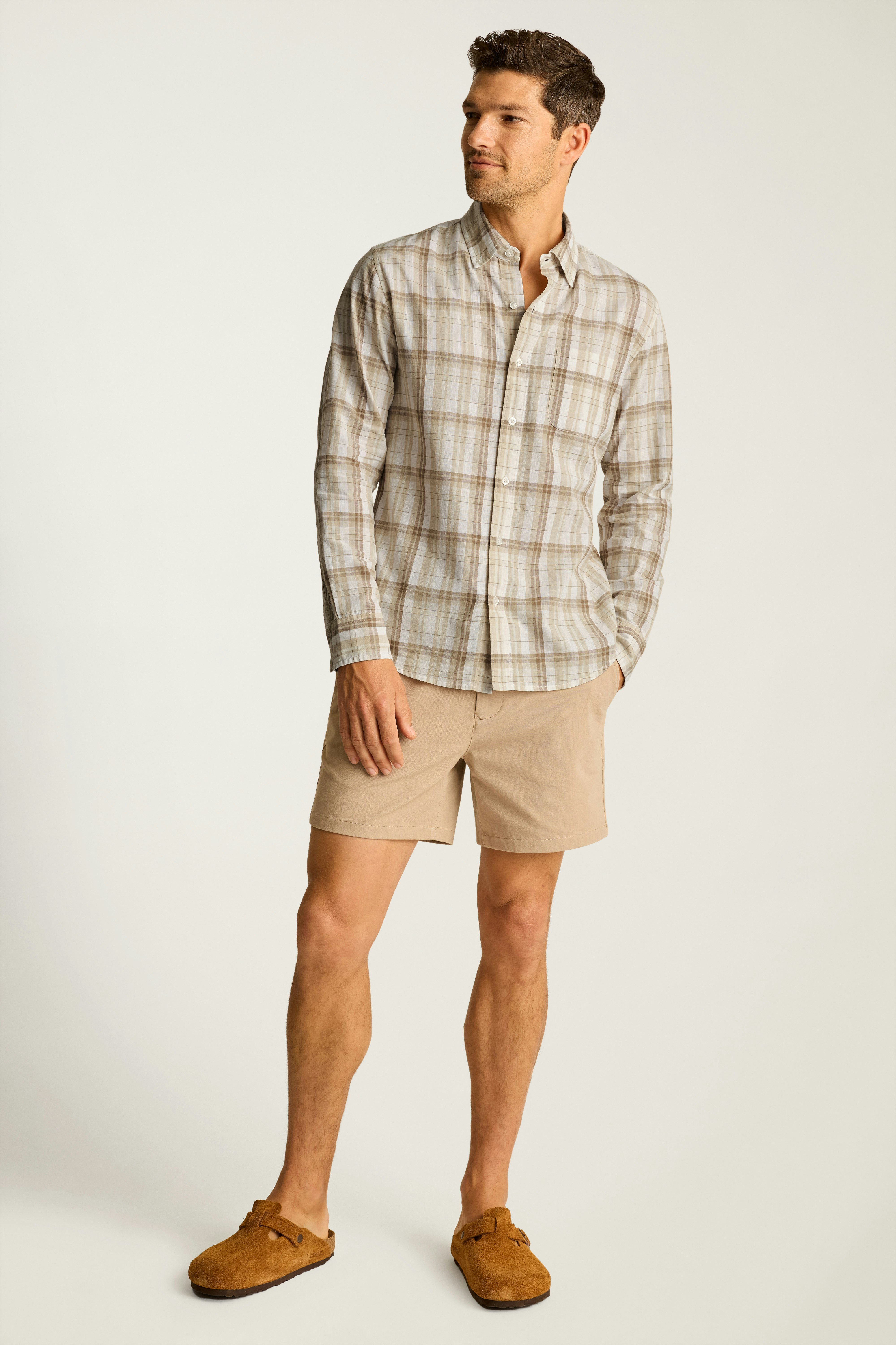 Everyday Madras Shirt khaki plaid