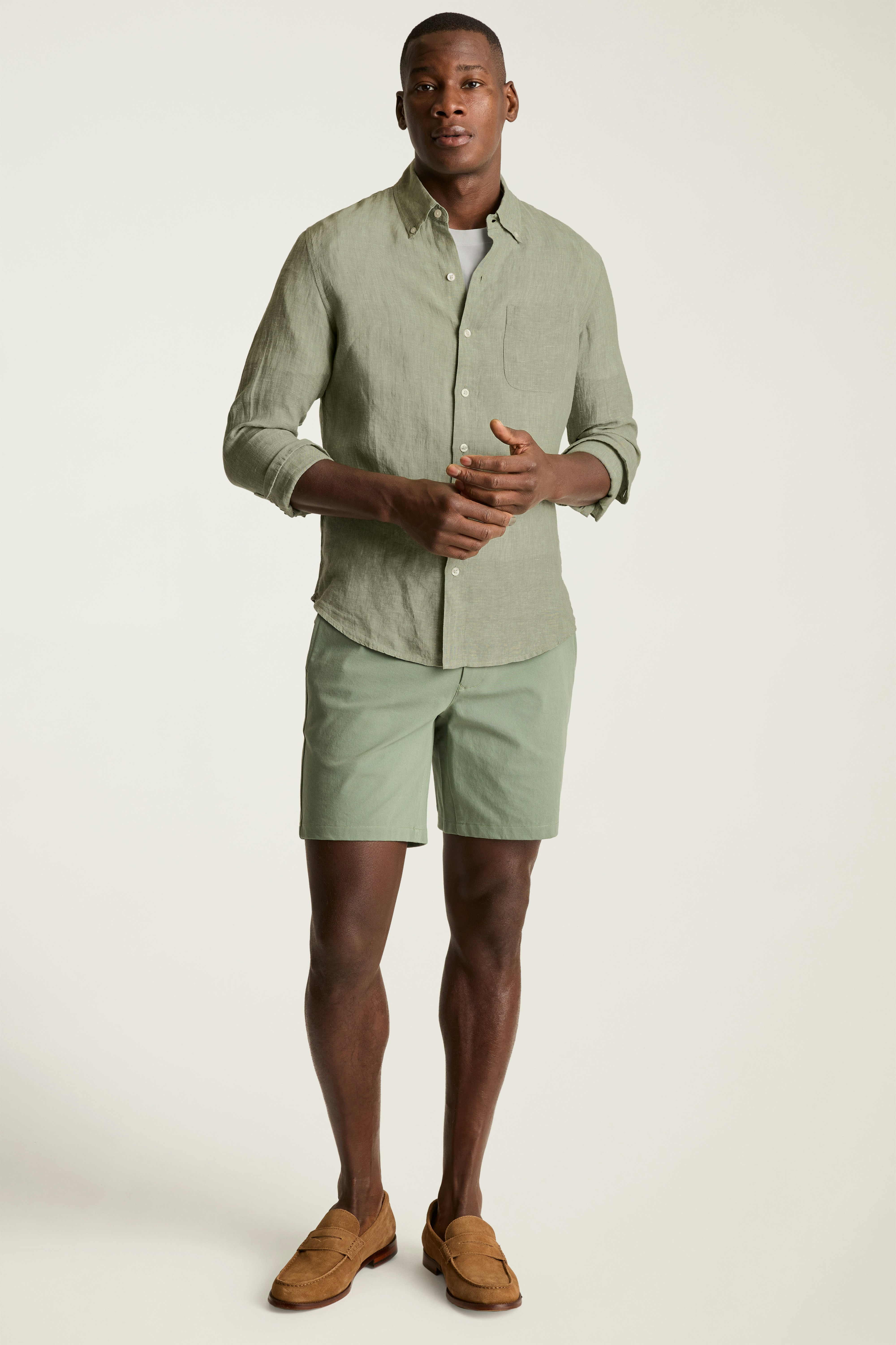 Everyday Linen Shirt dusty green