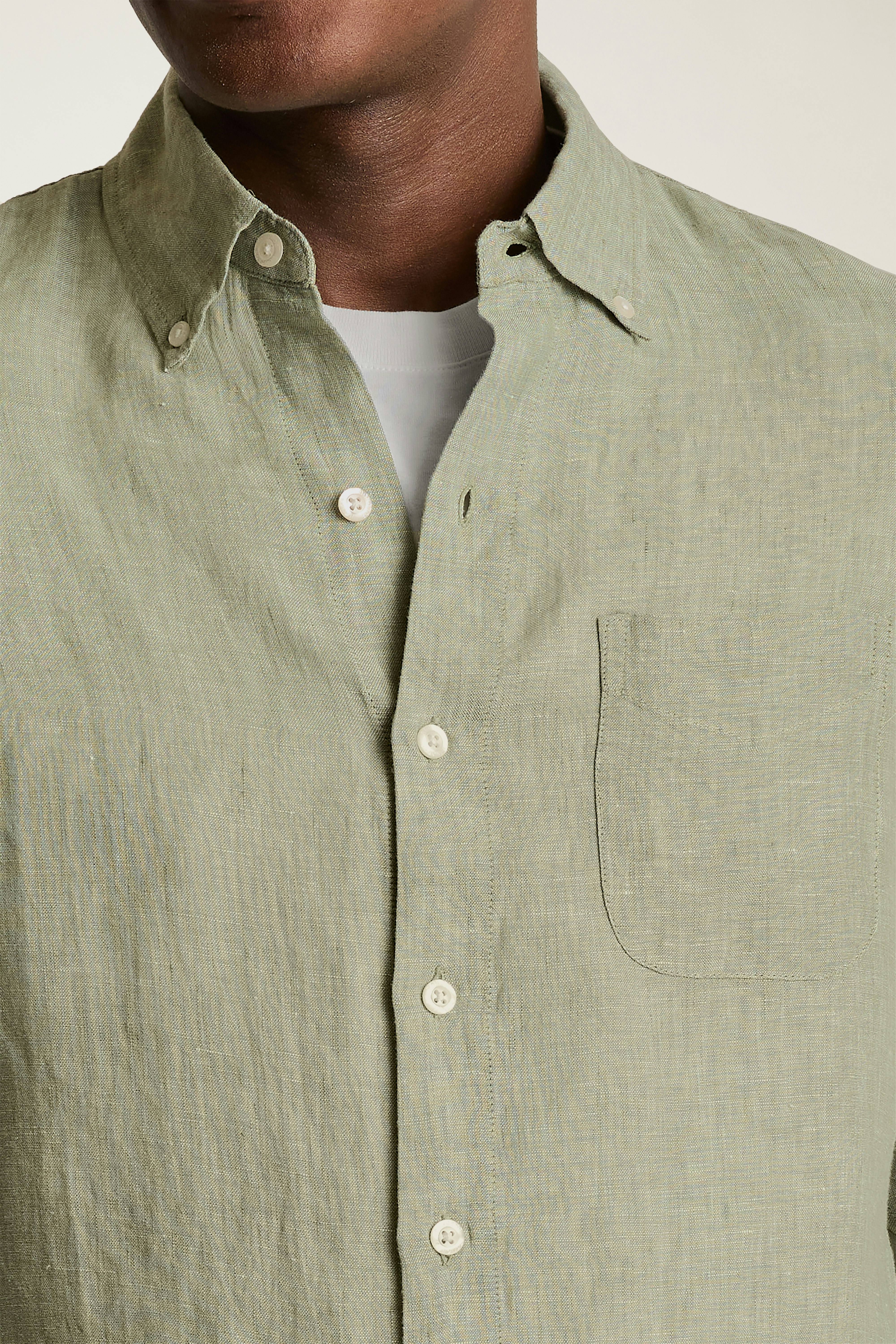 Everyday Linen Shirt dusty green