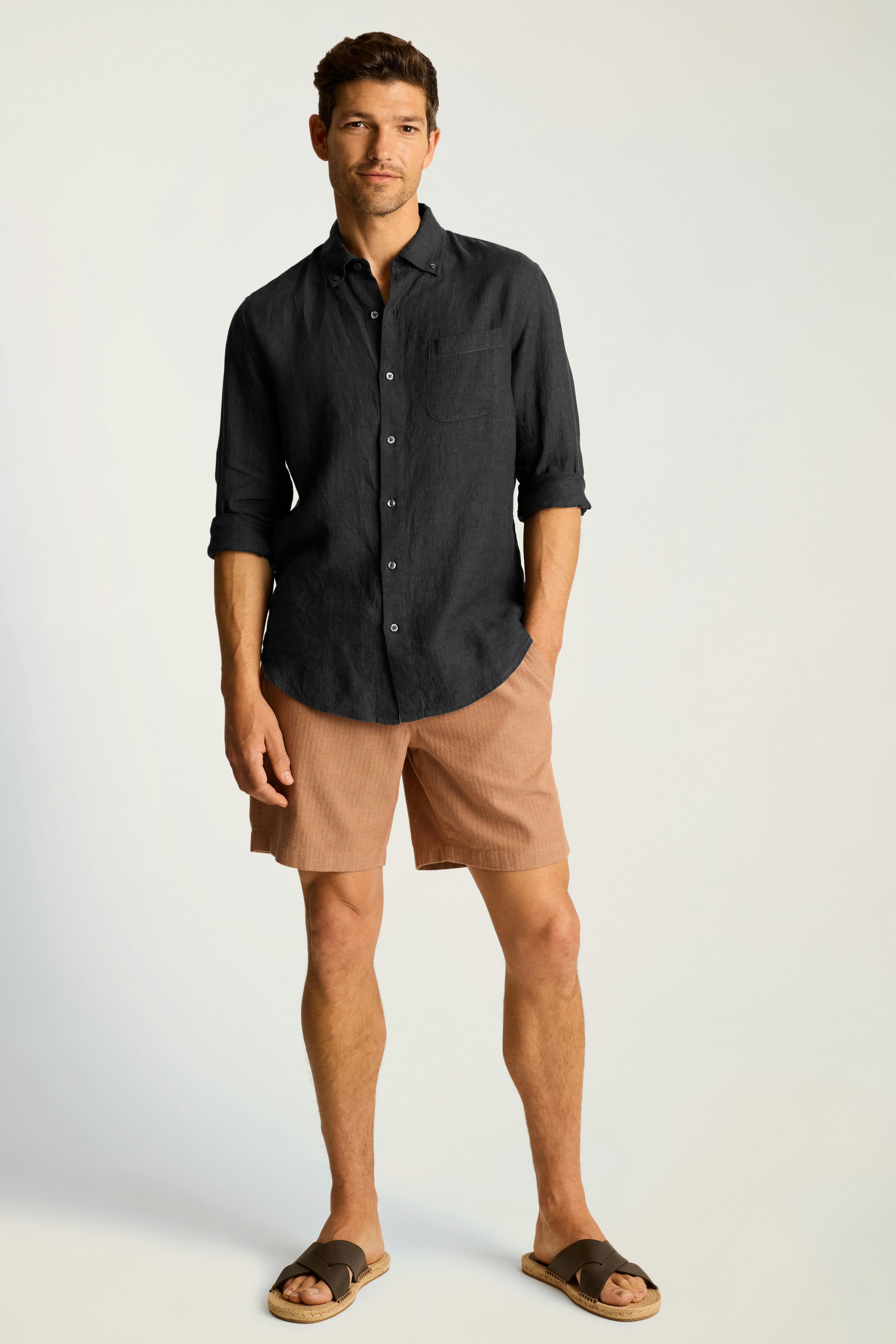 Everyday Linen Shirt charcoal