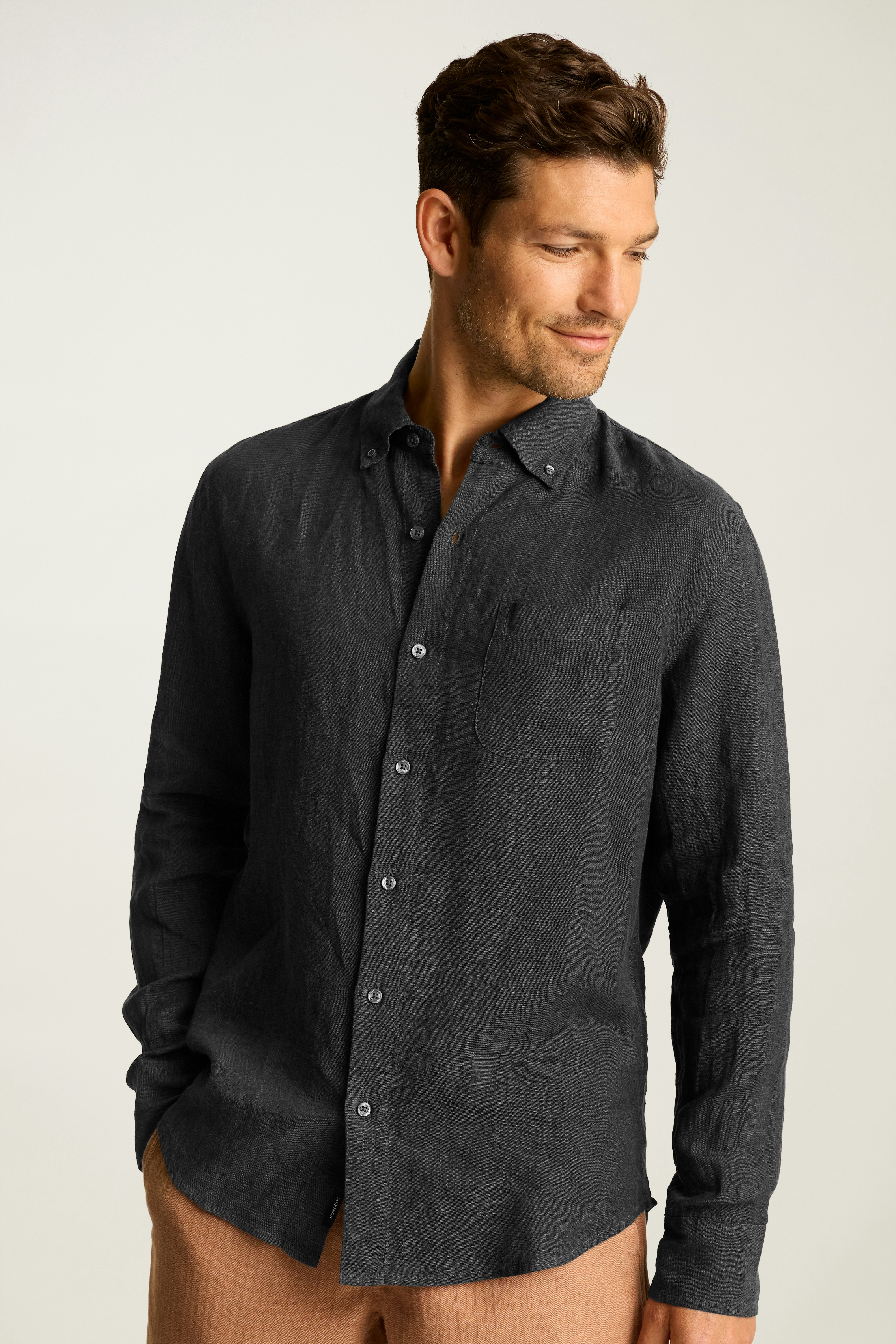 Everyday Linen Shirt charcoal