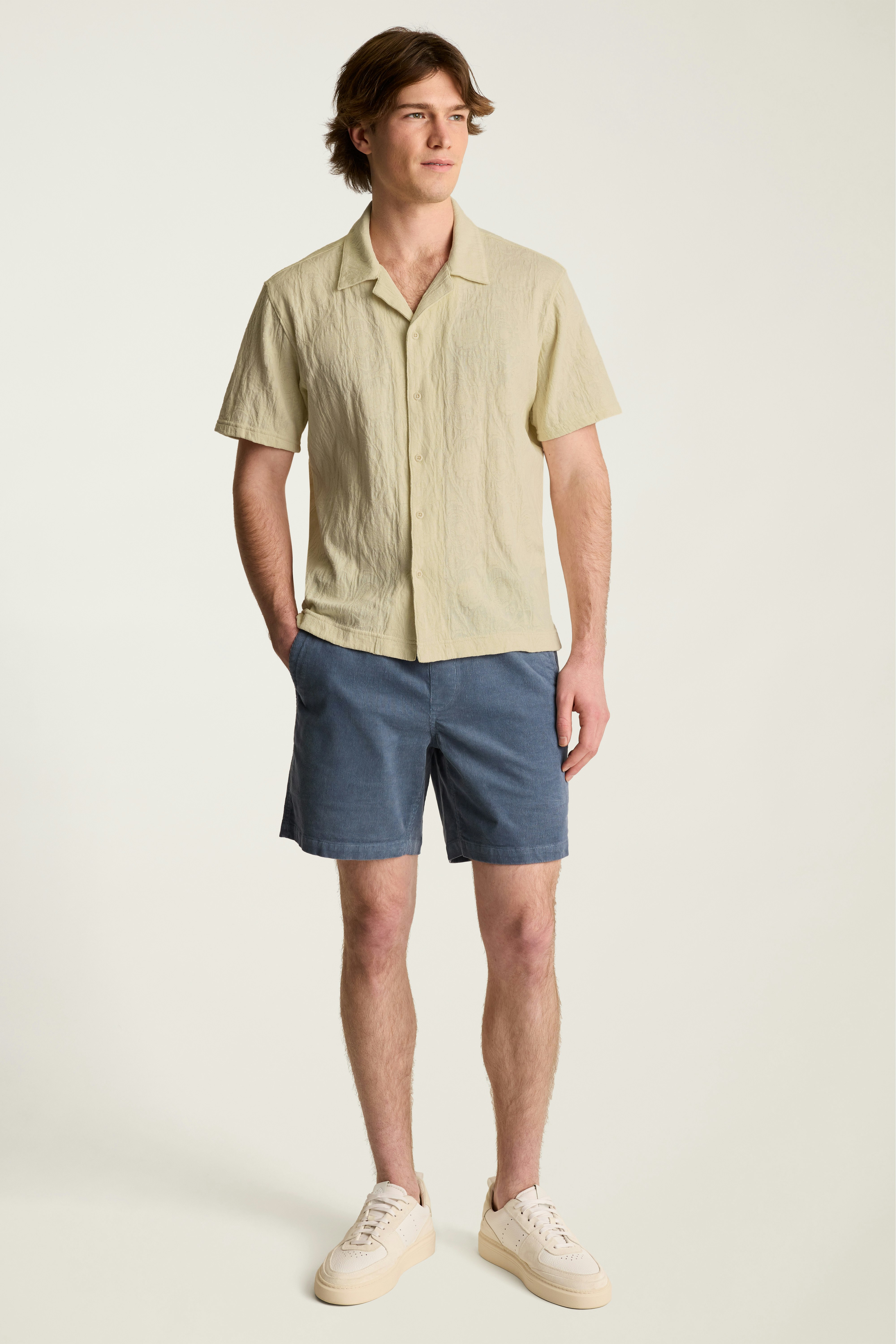 Resort Jacquard Cabana Shirt light beige