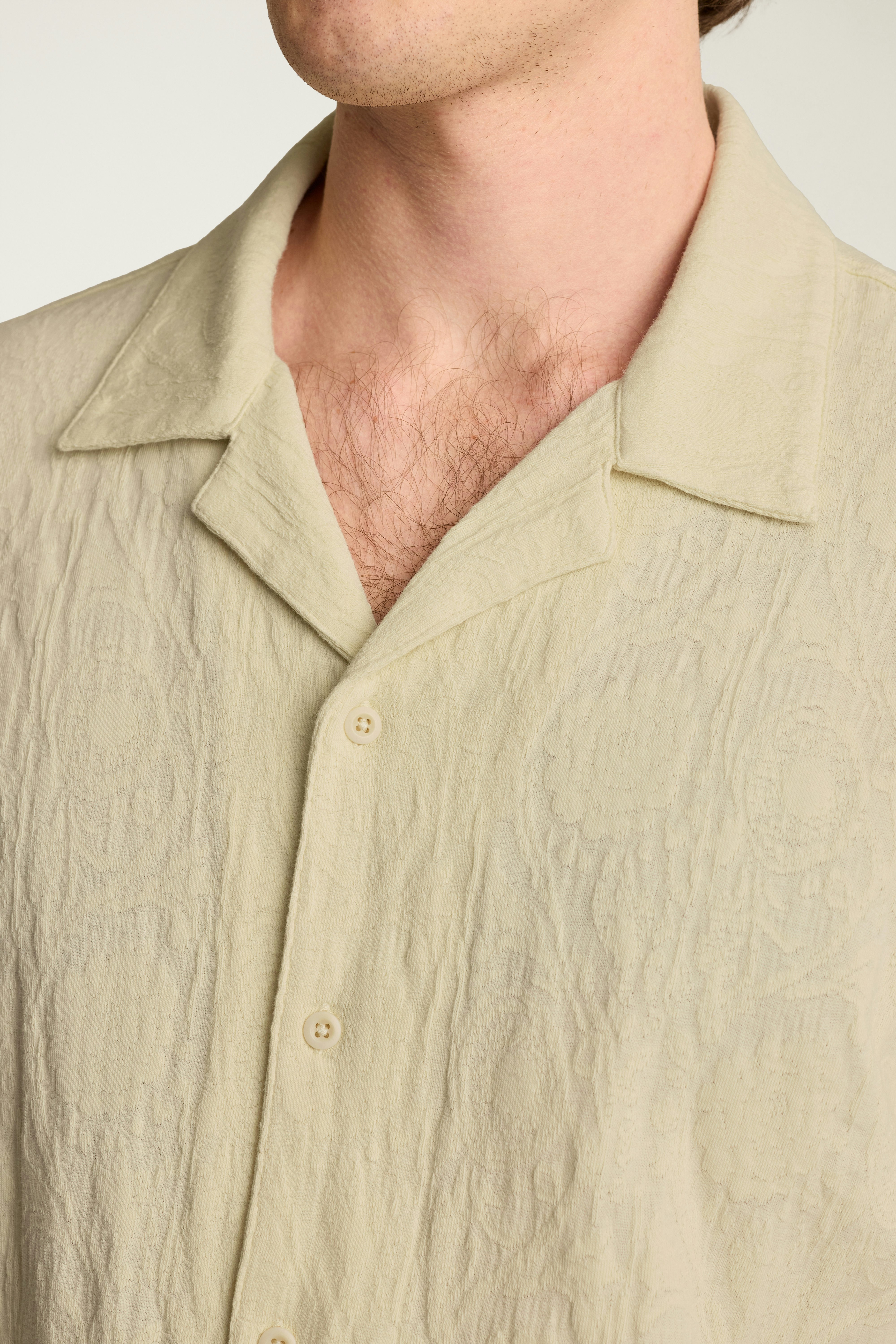 Resort Jacquard Cabana Shirt light beige