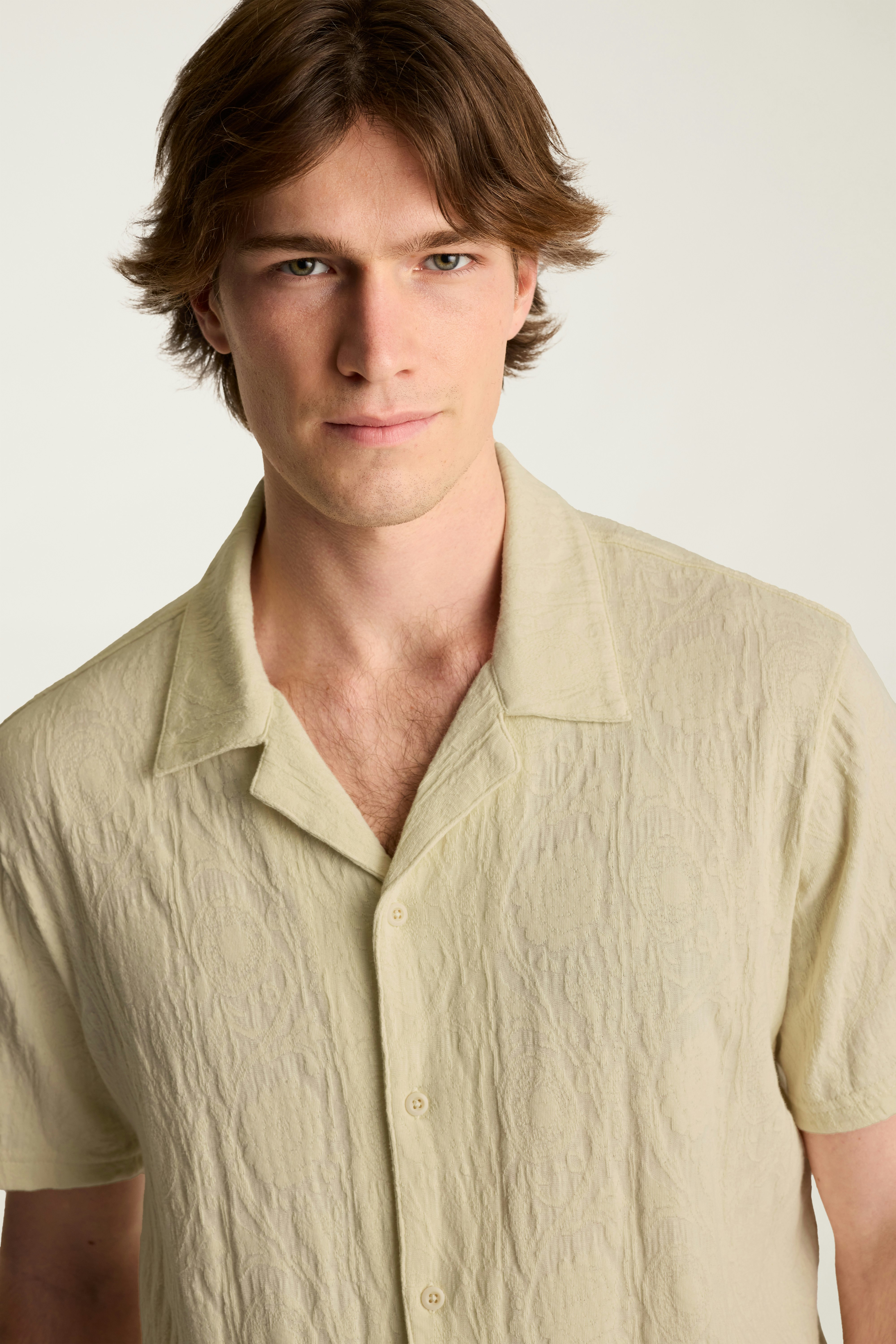 Resort Jacquard Cabana Shirt light beige 3 Resort Jacquard Cabana Shirt light beige