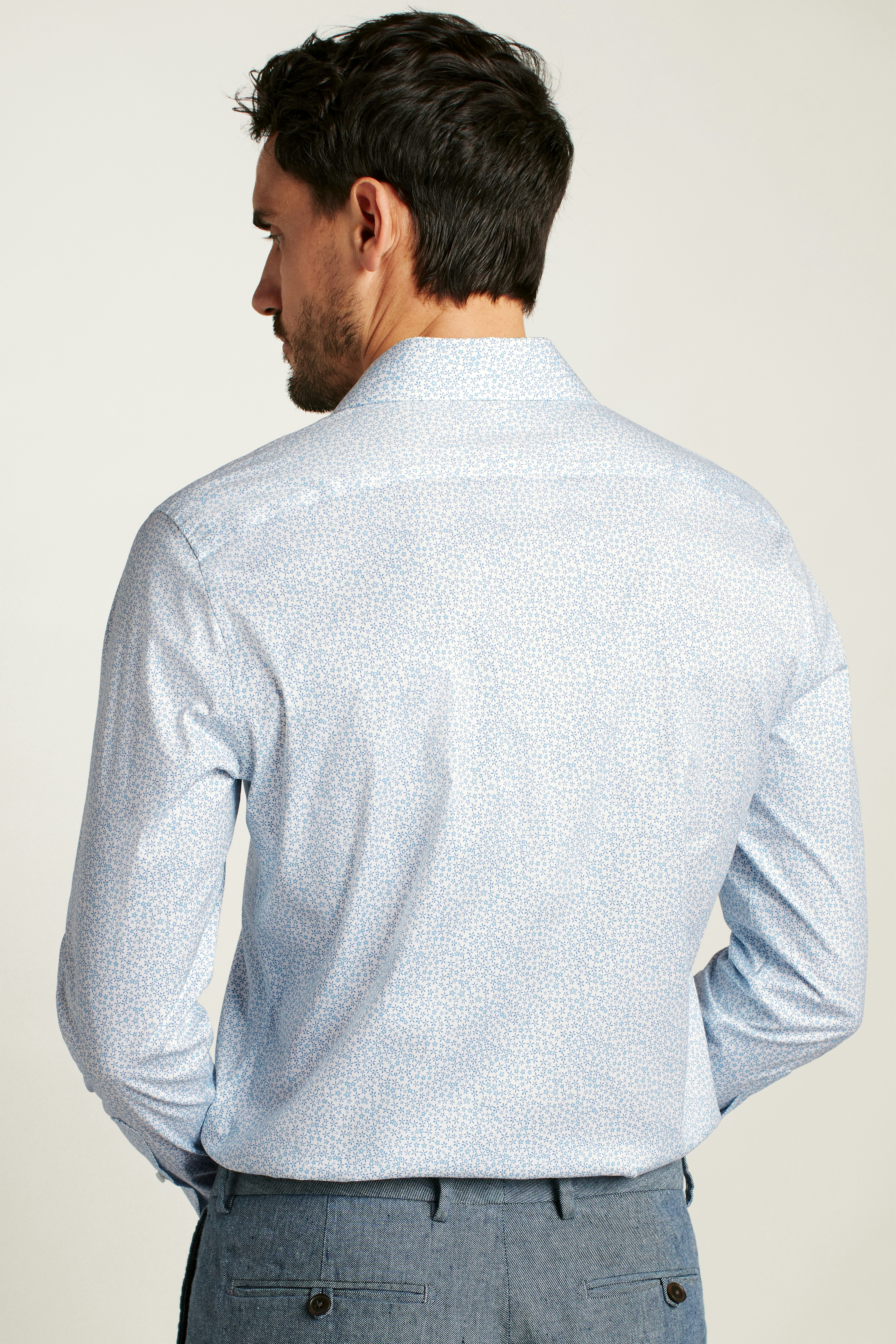Weekday Warrior Dress Shirt dusty blue palmer floral