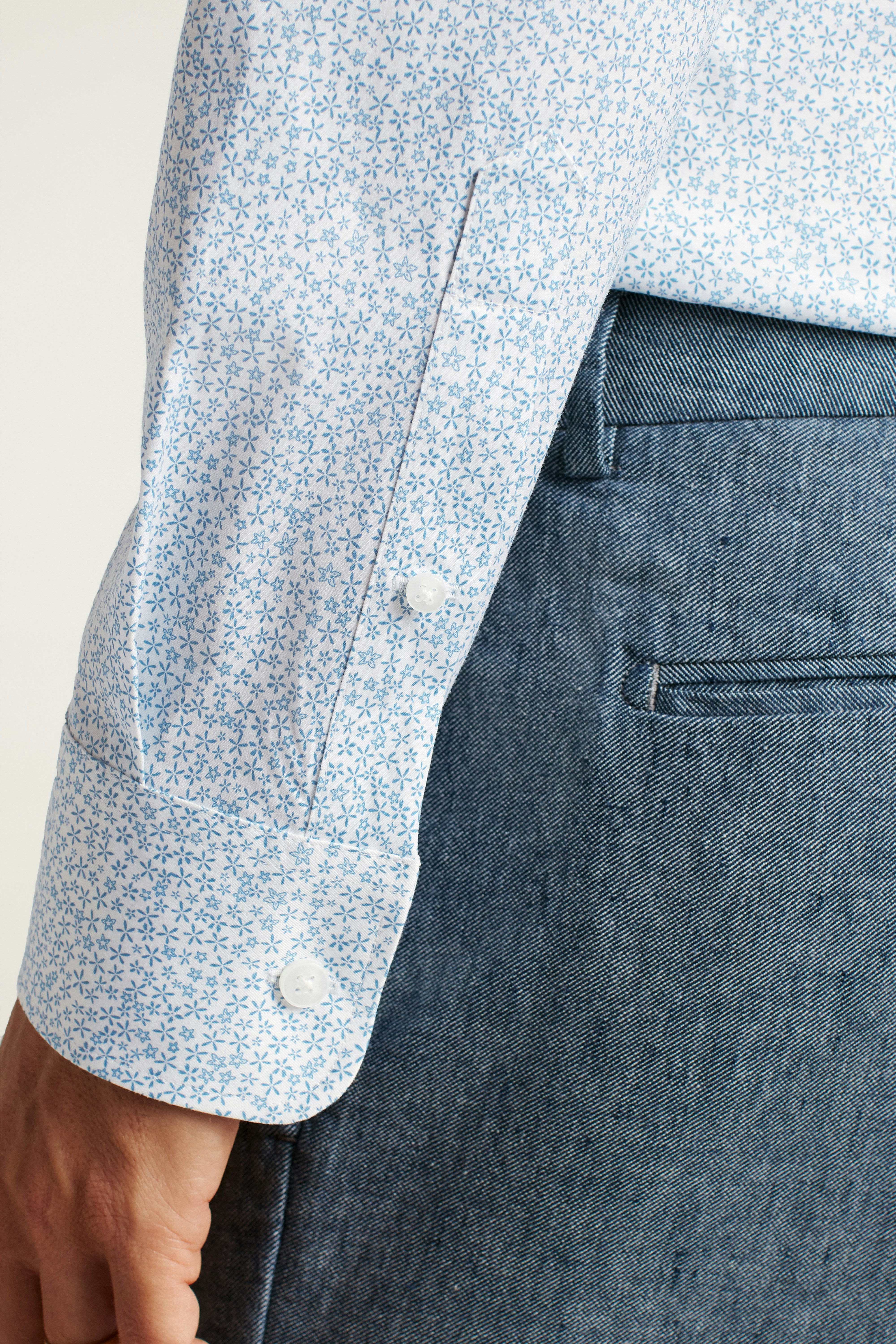 Weekday Warrior Dress Shirt dusty blue palmer floral