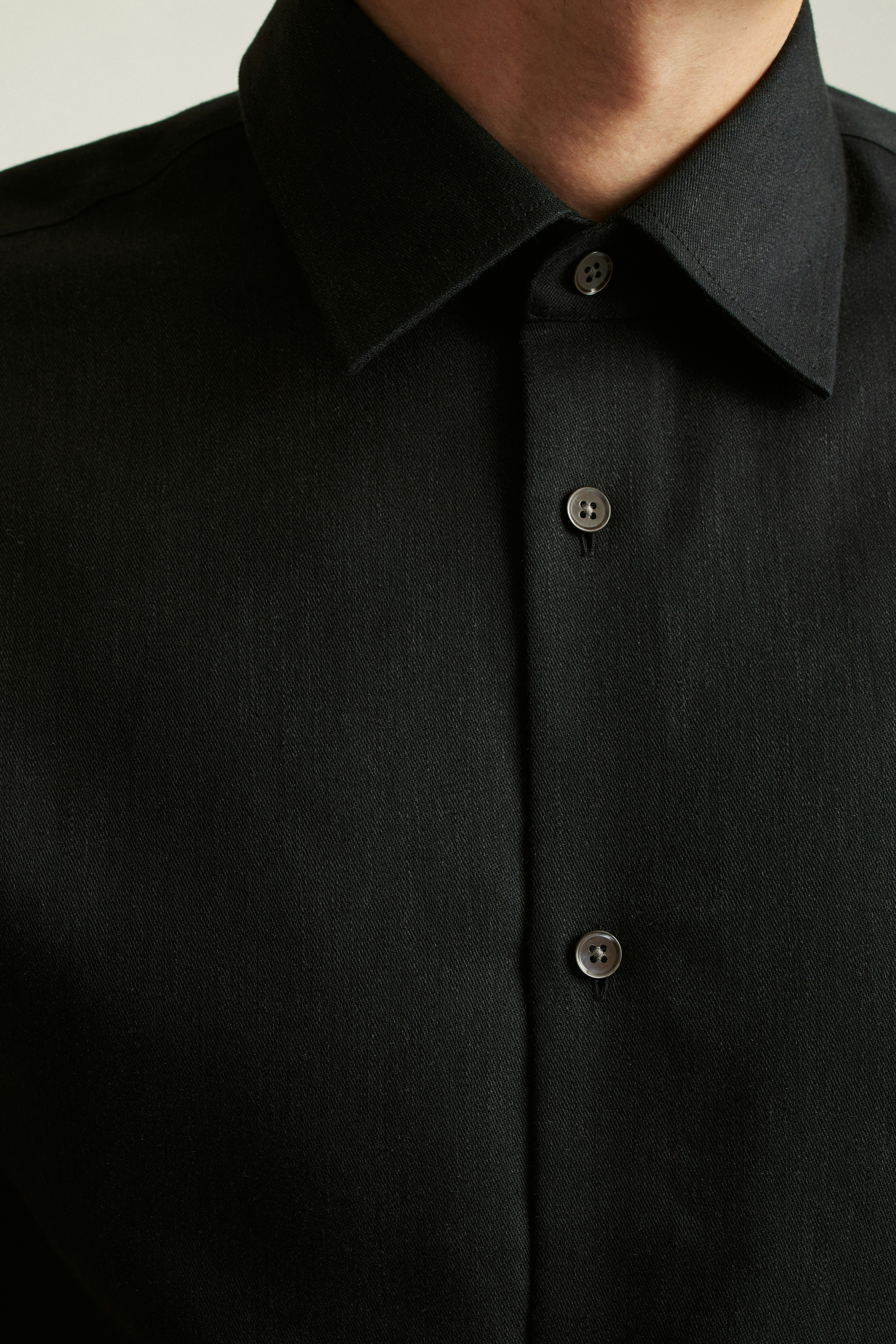 Jetsetter Premium Linen Dress Shirt black