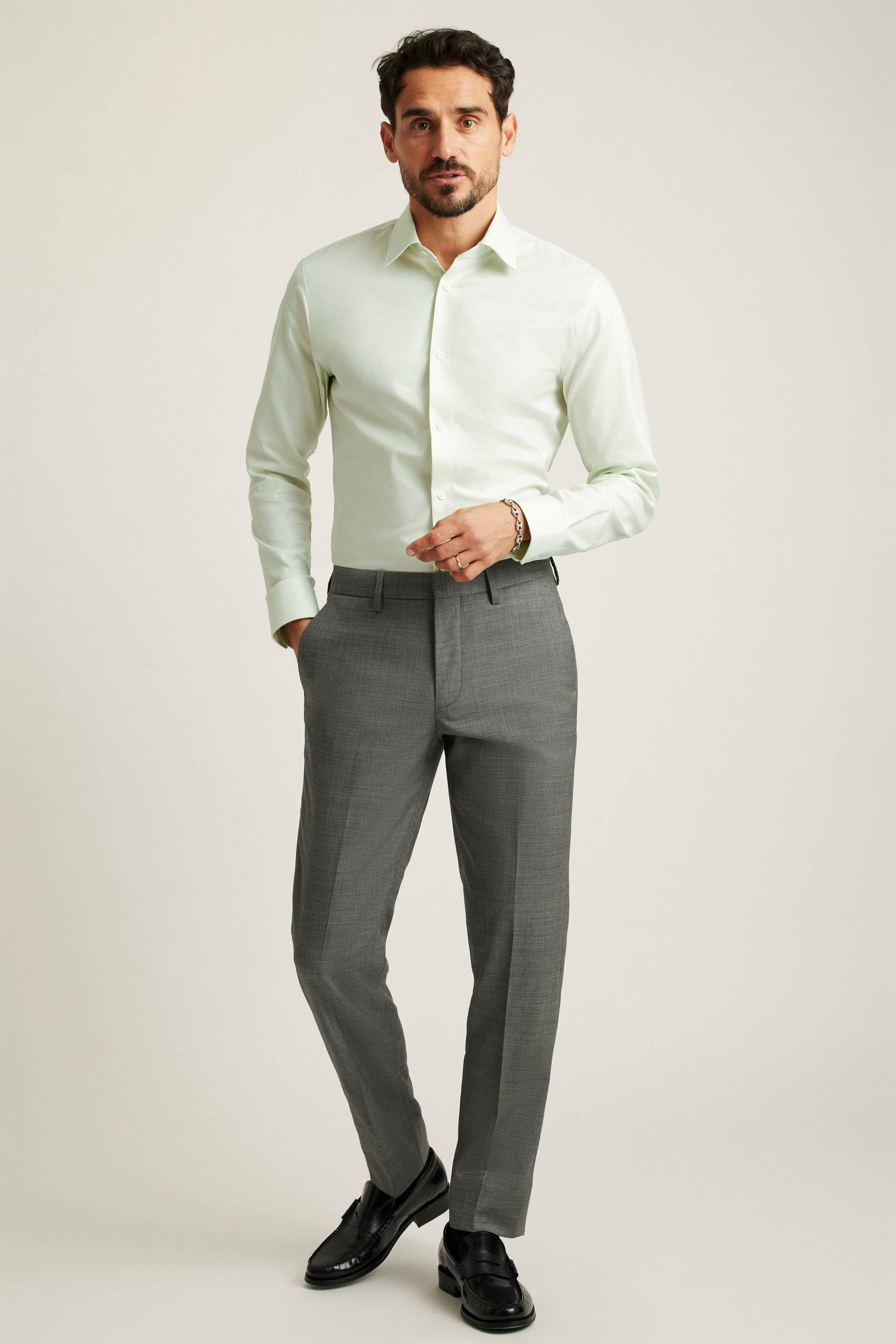 Jetsetter Premium Dress Shirt mint green dobby
